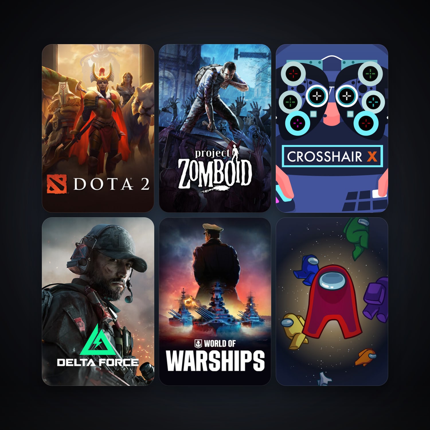 Dota 2 + Project Zomboid, 16 games, clean — HabibiAccounts