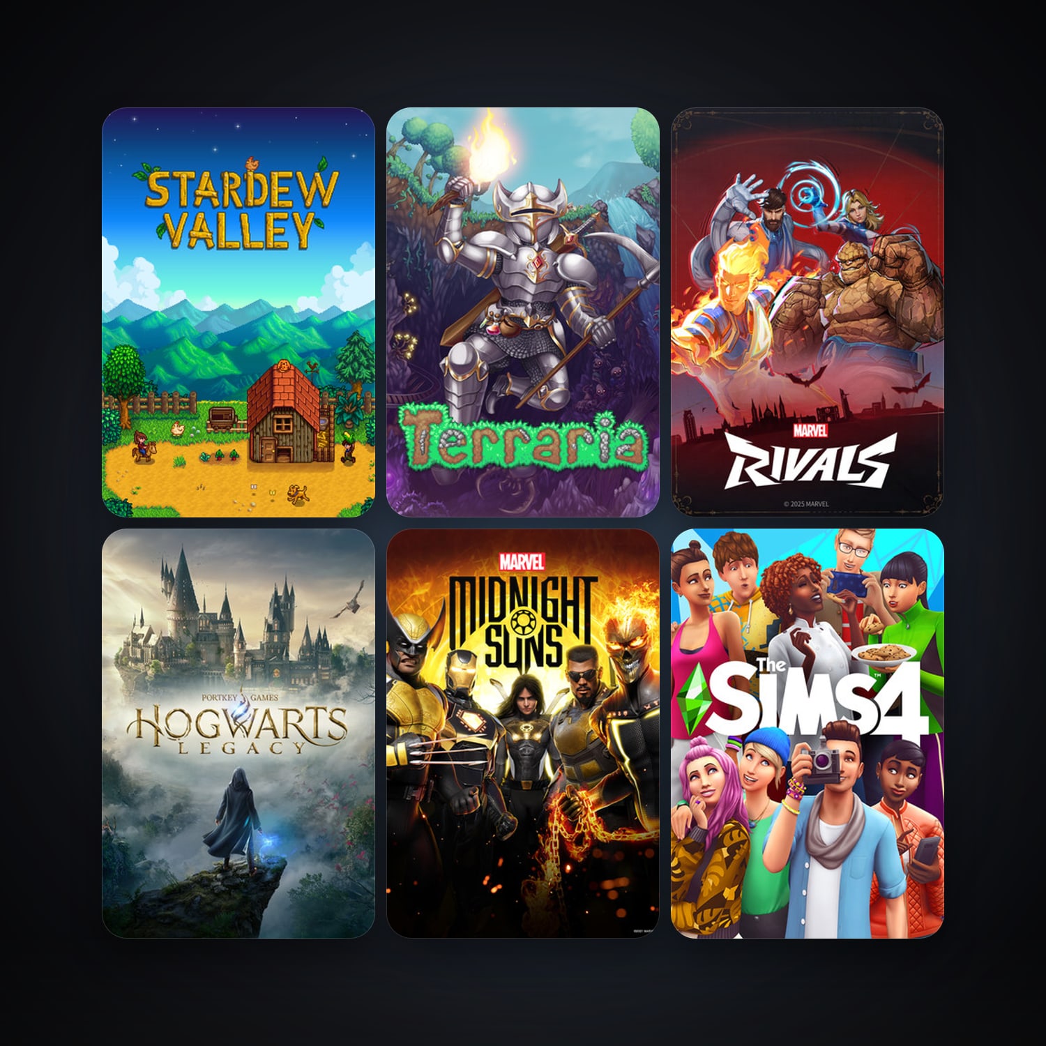 Terraria + Marvel's Midnight Suns, 49 games, clean — HabibiAccounts