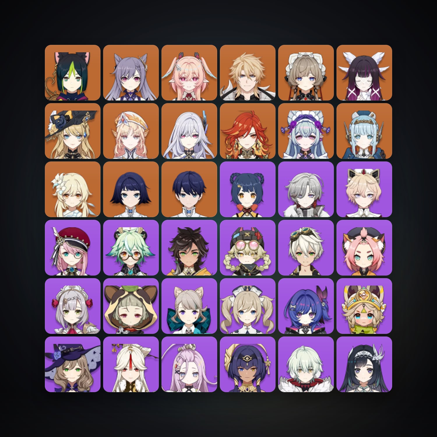 جينشن إمباكت | AR 57 | 52 شخصية | 12× 5★ — HabibiAccounts