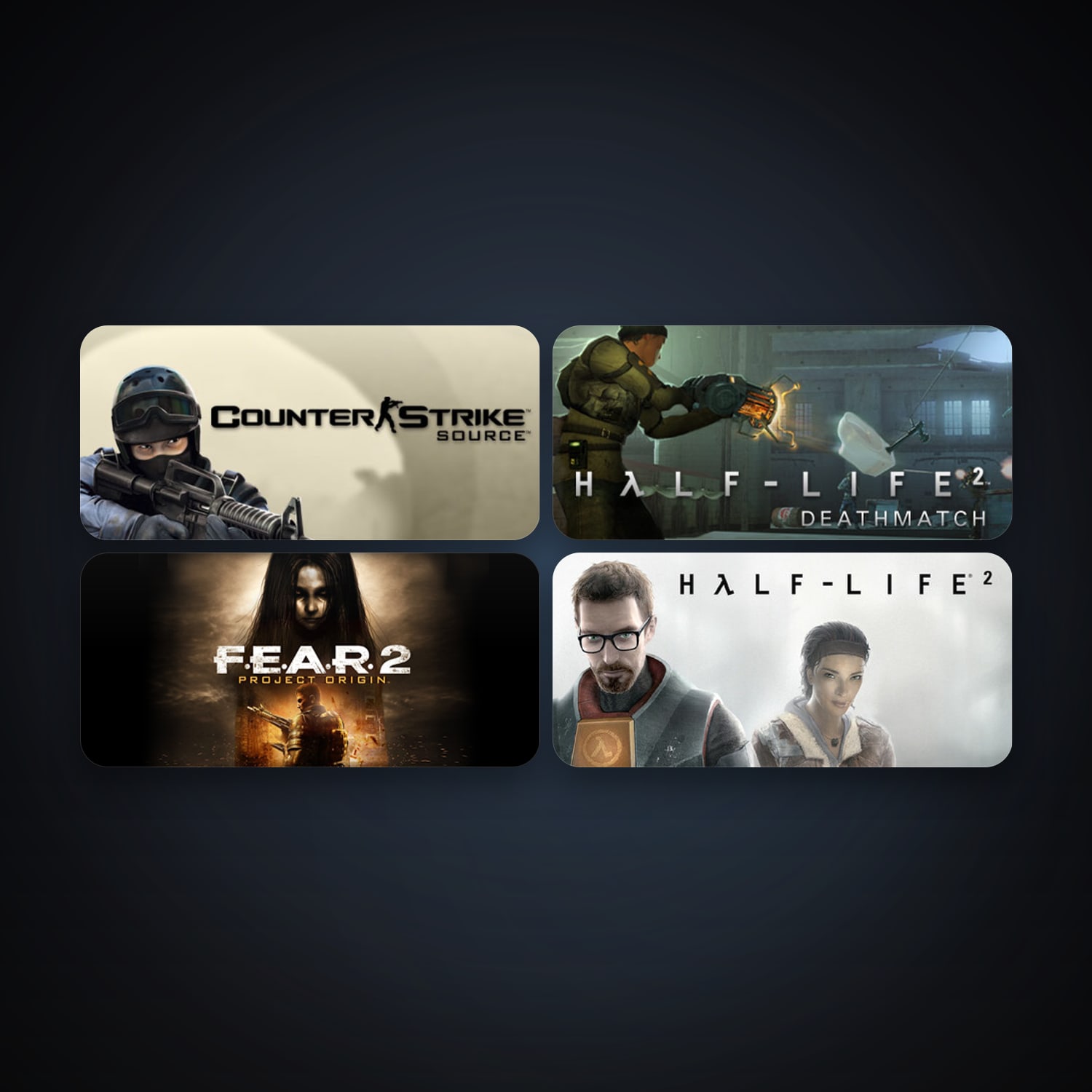 Steam account — Half-Life 2 + Counter-Strike: Source, 8 games, Steam 10, clean — HabibiAccounts