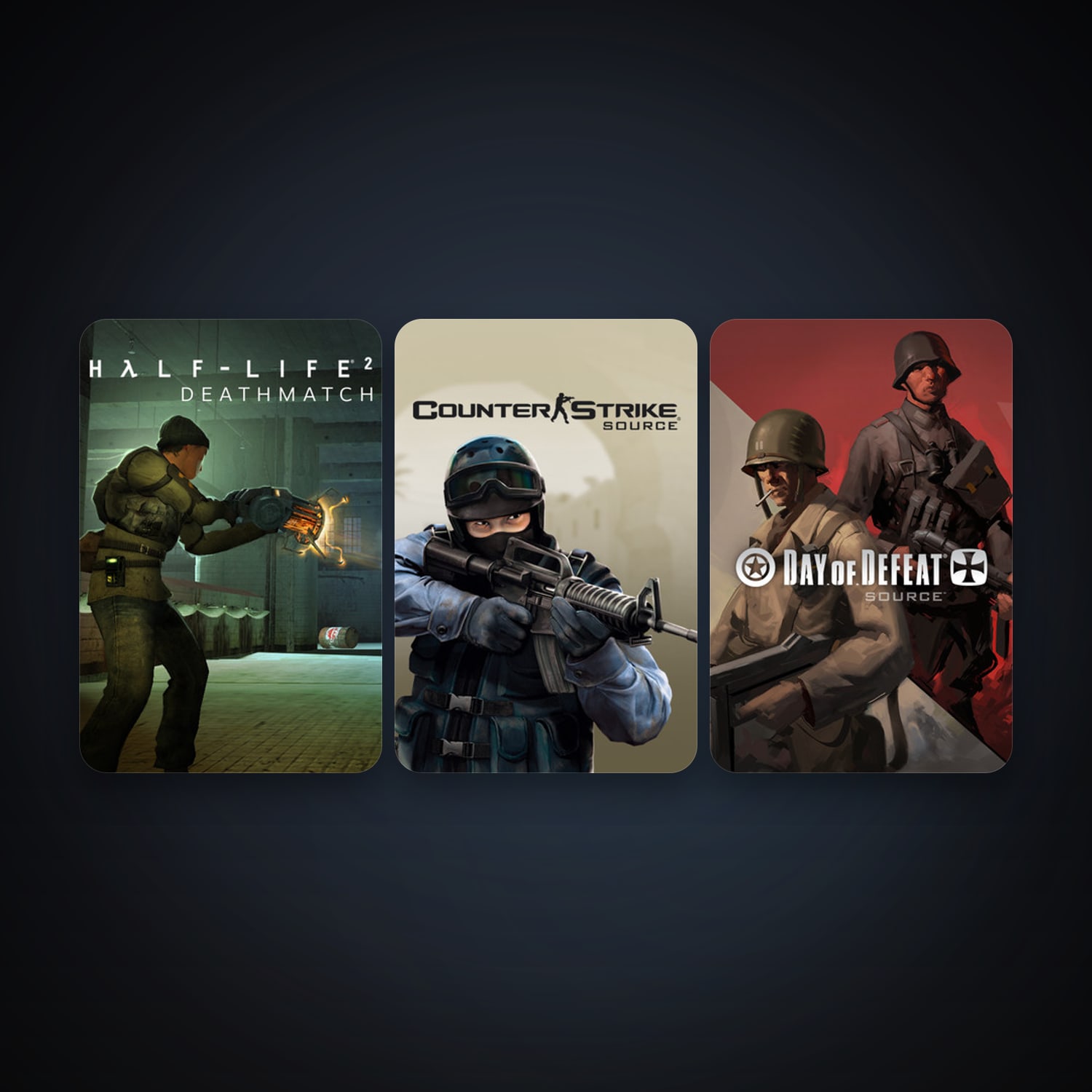 Steam account — Counter-Strike: Source + Day of Defeat: Source, 5 games, Steam 10, clean — HabibiAccounts