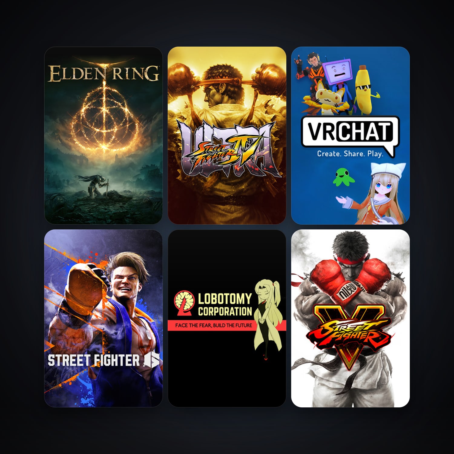 Ultra Street Fighter IV + Street Fighter V, 90 games, Steam 10, clean — HabibiAccounts