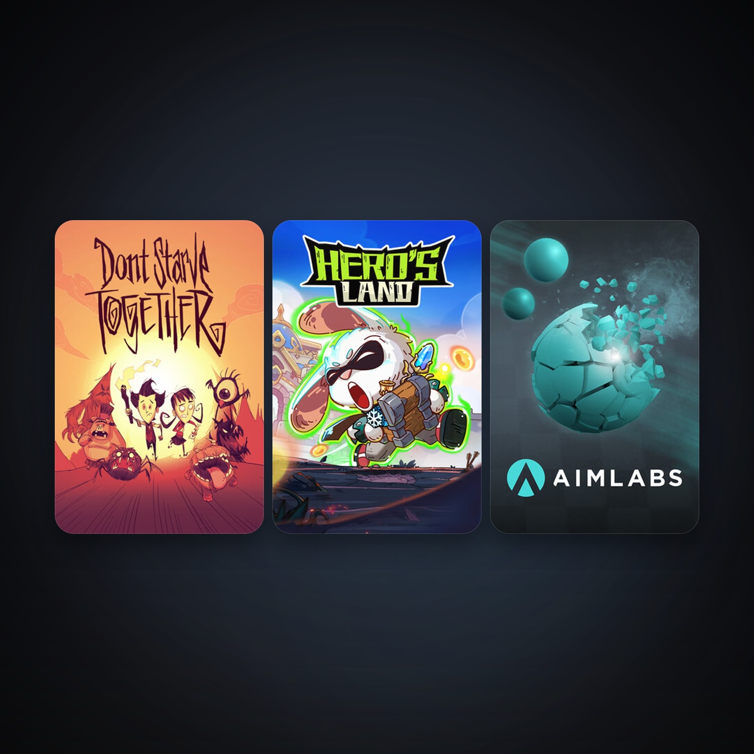 Don't Starve Together + Aimlabs, 9 games, clean — HabibiAccounts