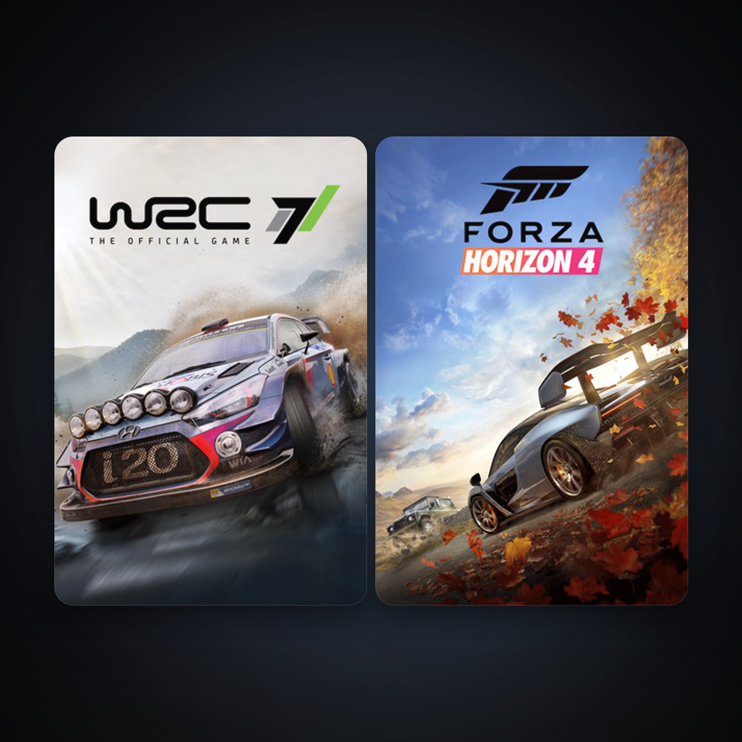 WRC 7 FIA World Rally Championship + Forza Horizon 4, 3 games, clean — HabibiAccounts