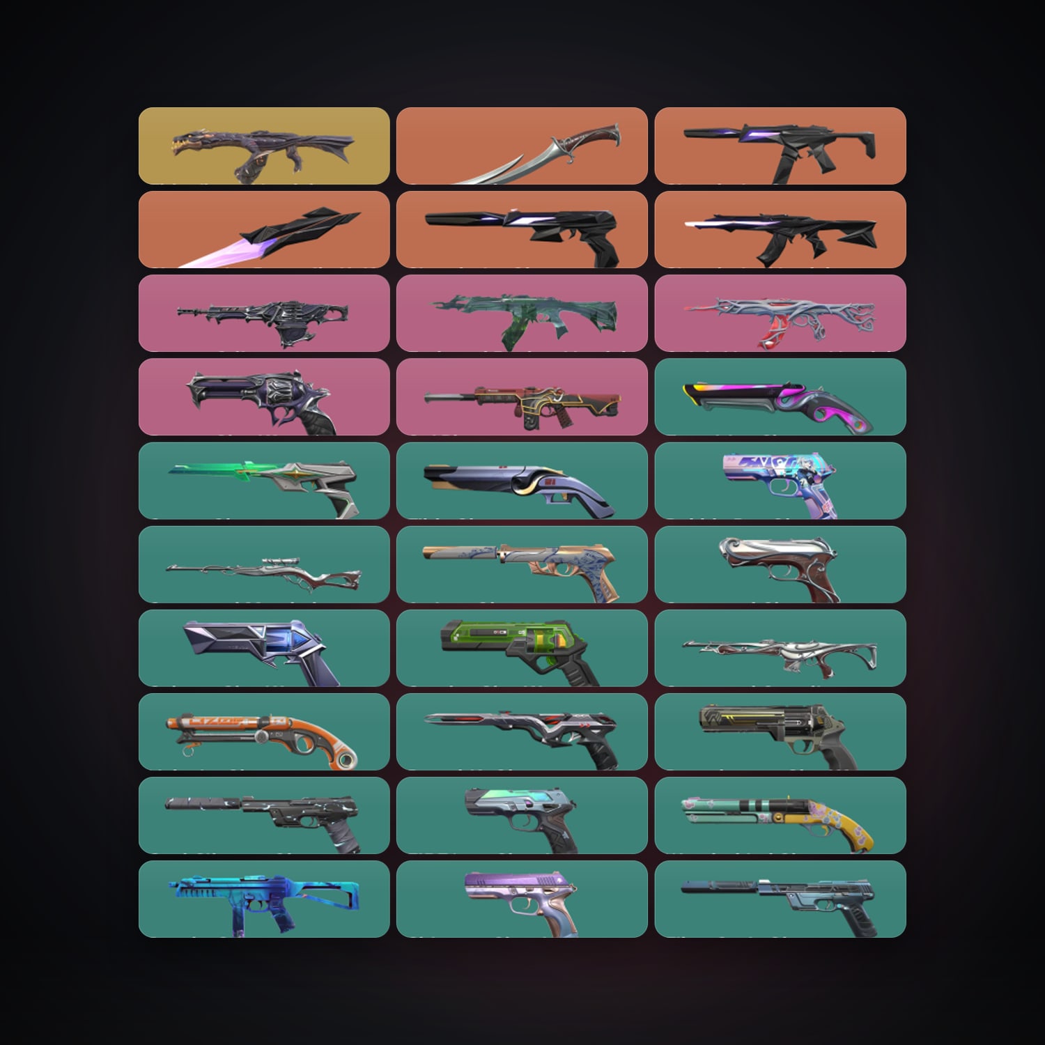 AP Ascendant 2 locker — 2 knives, 69 skins, lvl 702 — HabibiAccounts