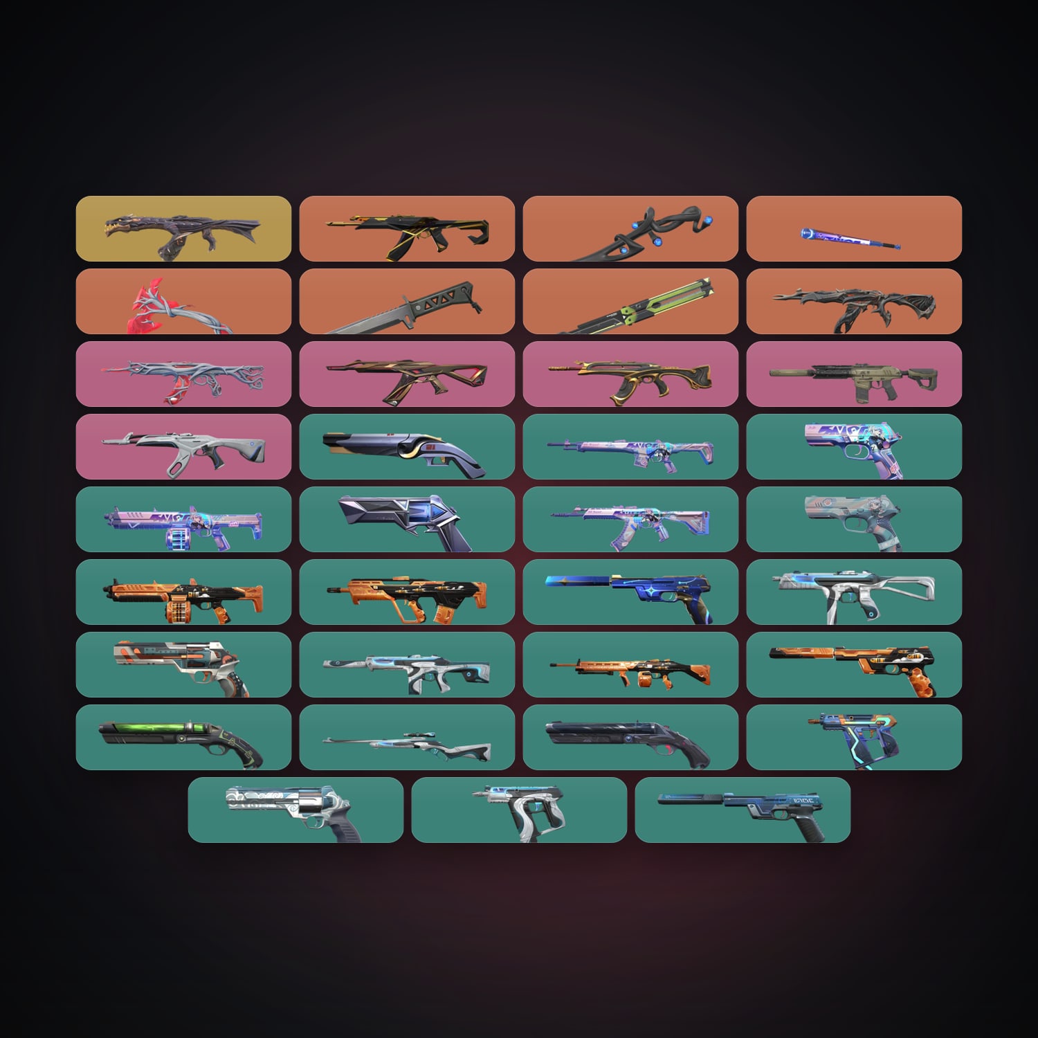 NA Ascendant 1 locker — 5 knives, 36 skins, lvl 309 — HabibiAccounts