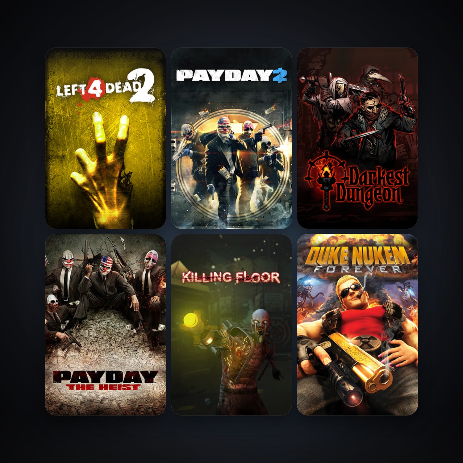 Left 4 Dead 2 + Killing Floor, 44 games, Steam 12, clean — HabibiAccounts