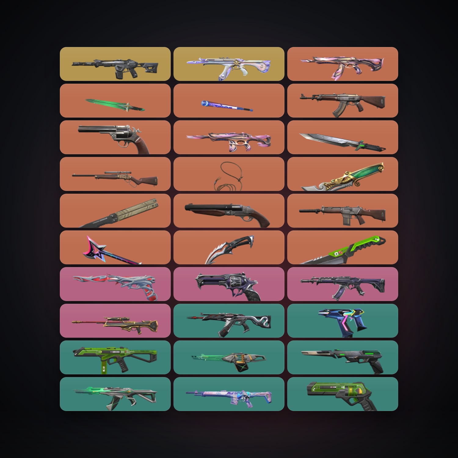 EU Gold 3 locker — 9 knives, 102 skins, lvl 433 — HabibiAccounts