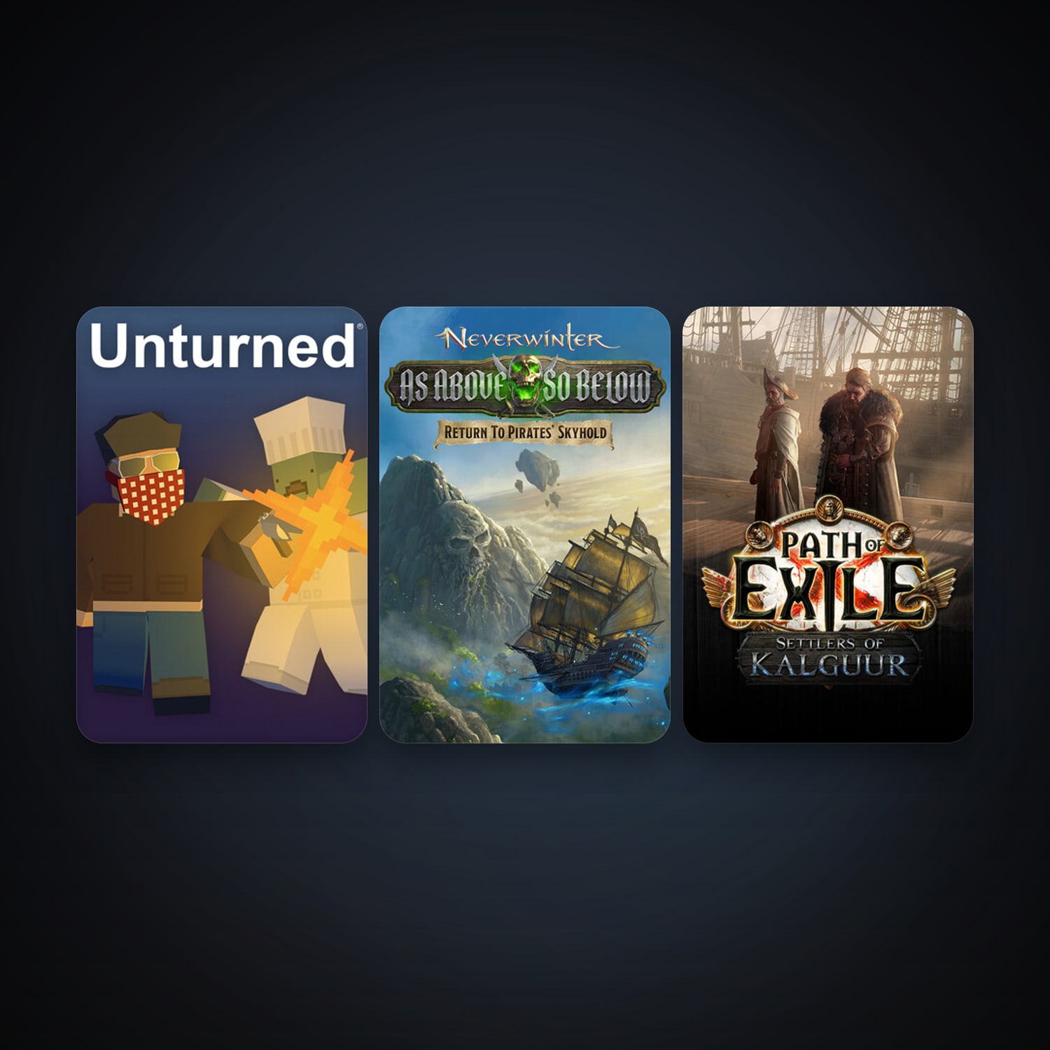 Neverwinter + Path of Exile, 5 games, clean — HabibiAccounts