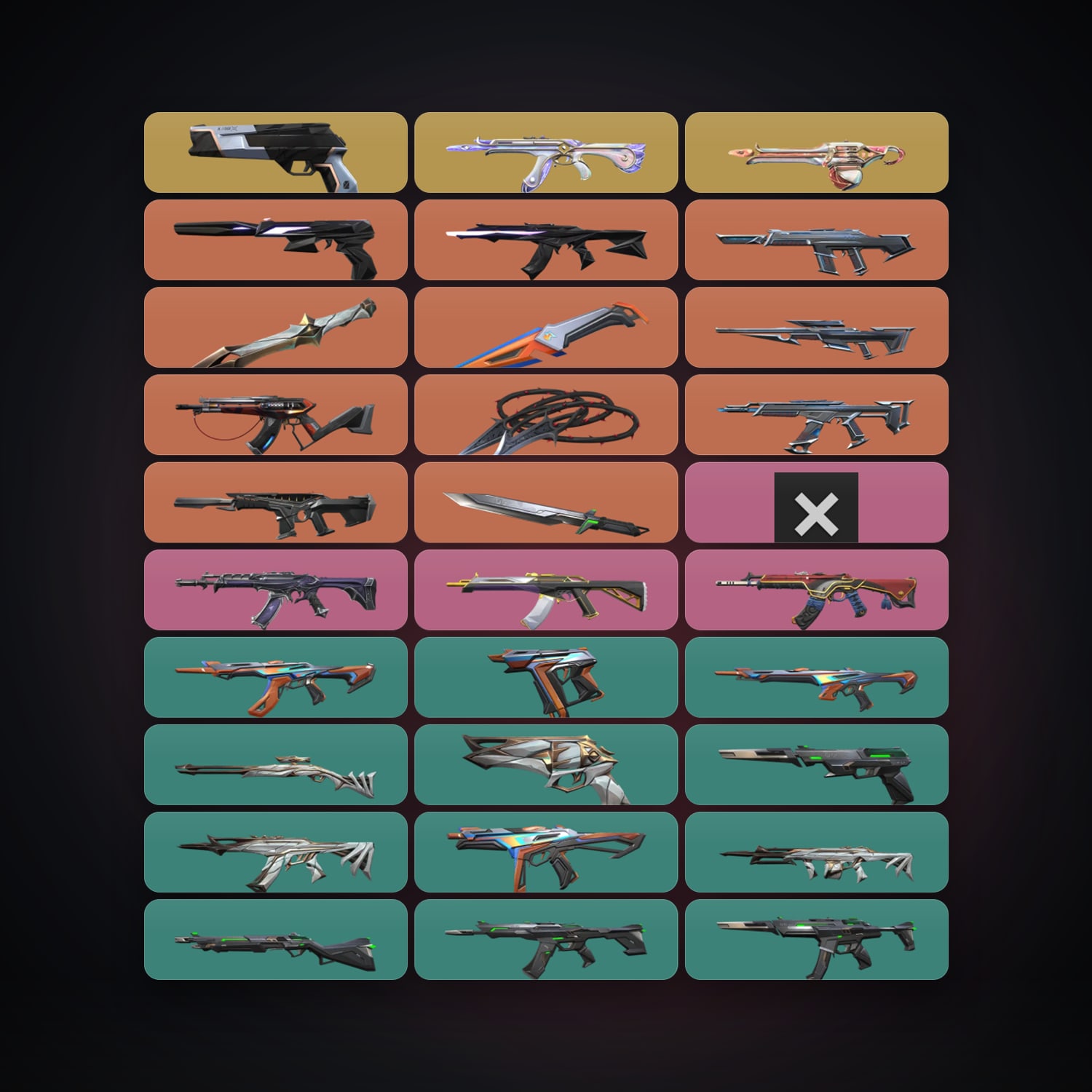 EU Plat 1 locker — 4 knives, 54 skins, lvl 93 — HabibiAccounts