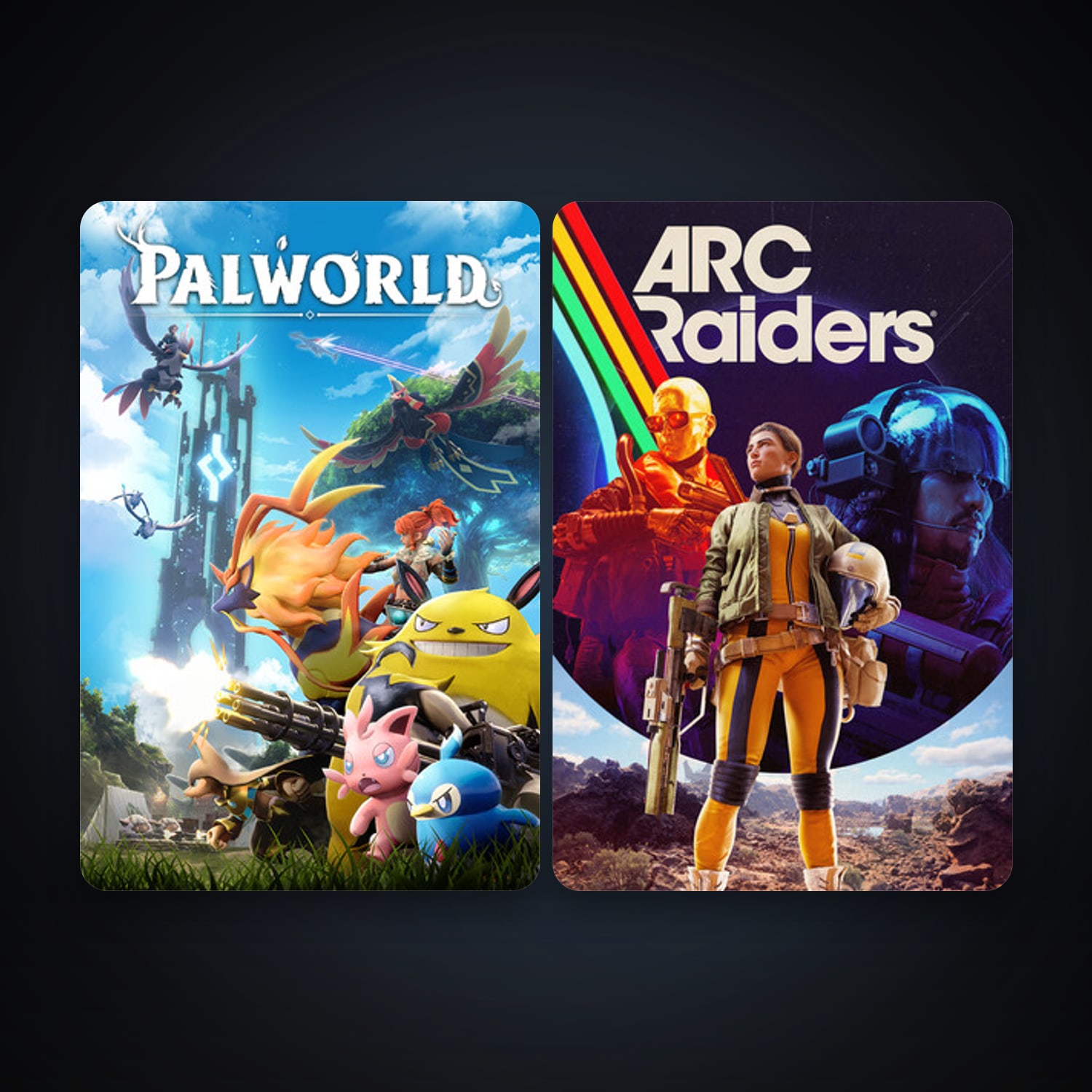 Palworld + ARC Raiders, 6 games, Steam 11, clean — HabibiAccounts