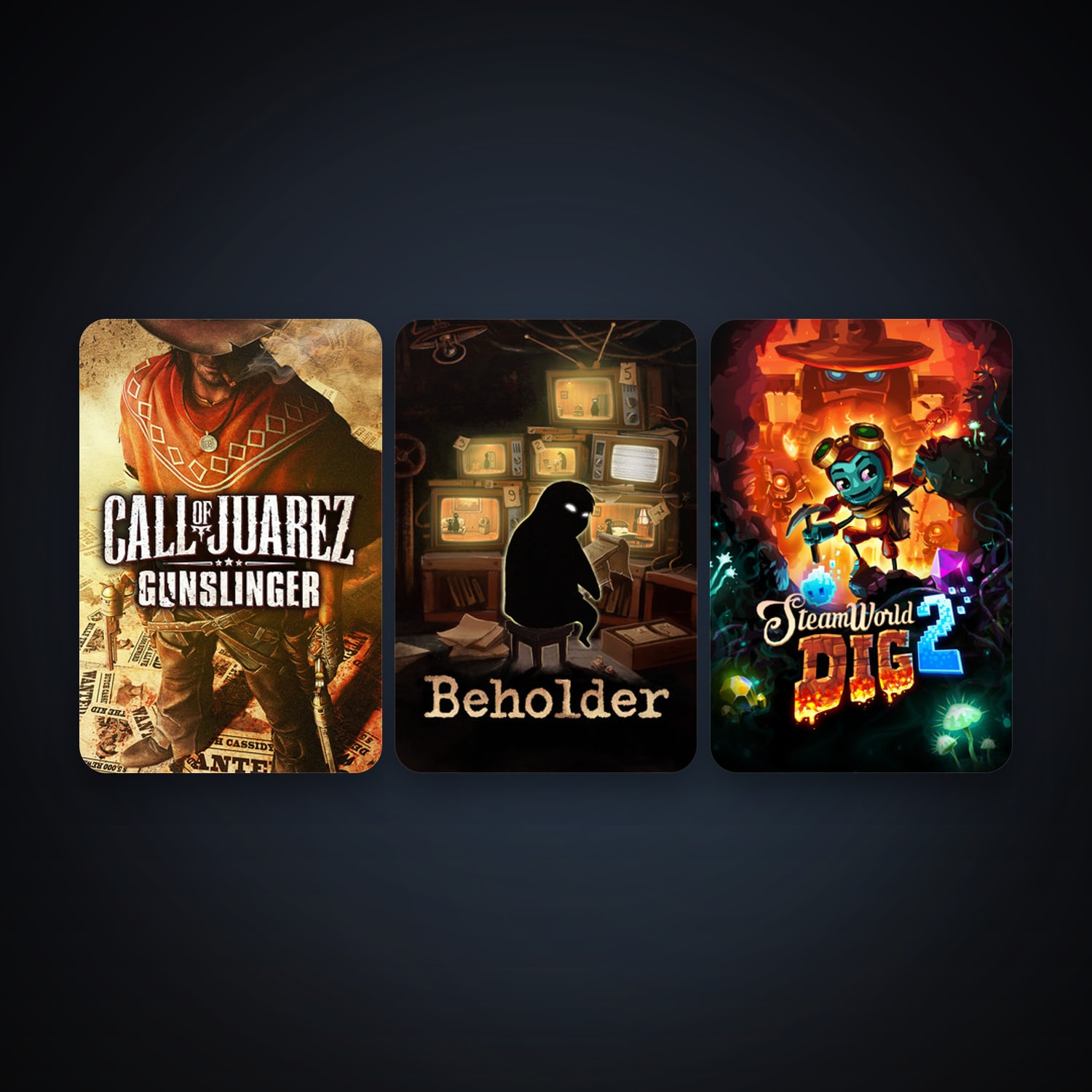 Call of Juarez: Gunslinger + Beholder, 5 games, clean — HabibiAccounts