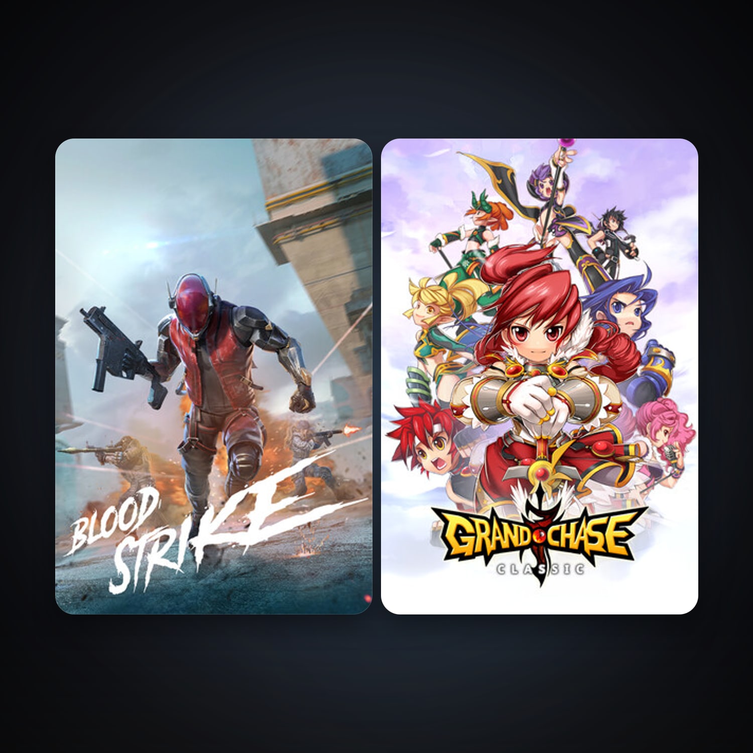 GrandChase + Blood Strike, 6 games, clean — HabibiAccounts