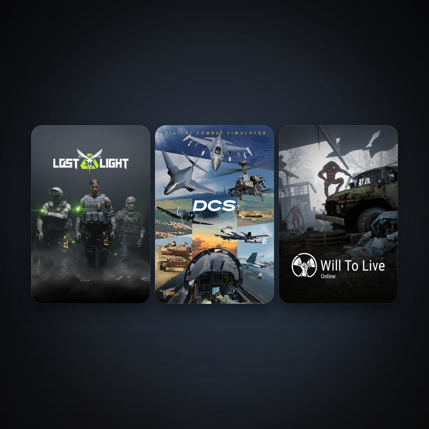 DCS World Steam Edition + Will To Live Online, 5 games, clean — HabibiAccounts