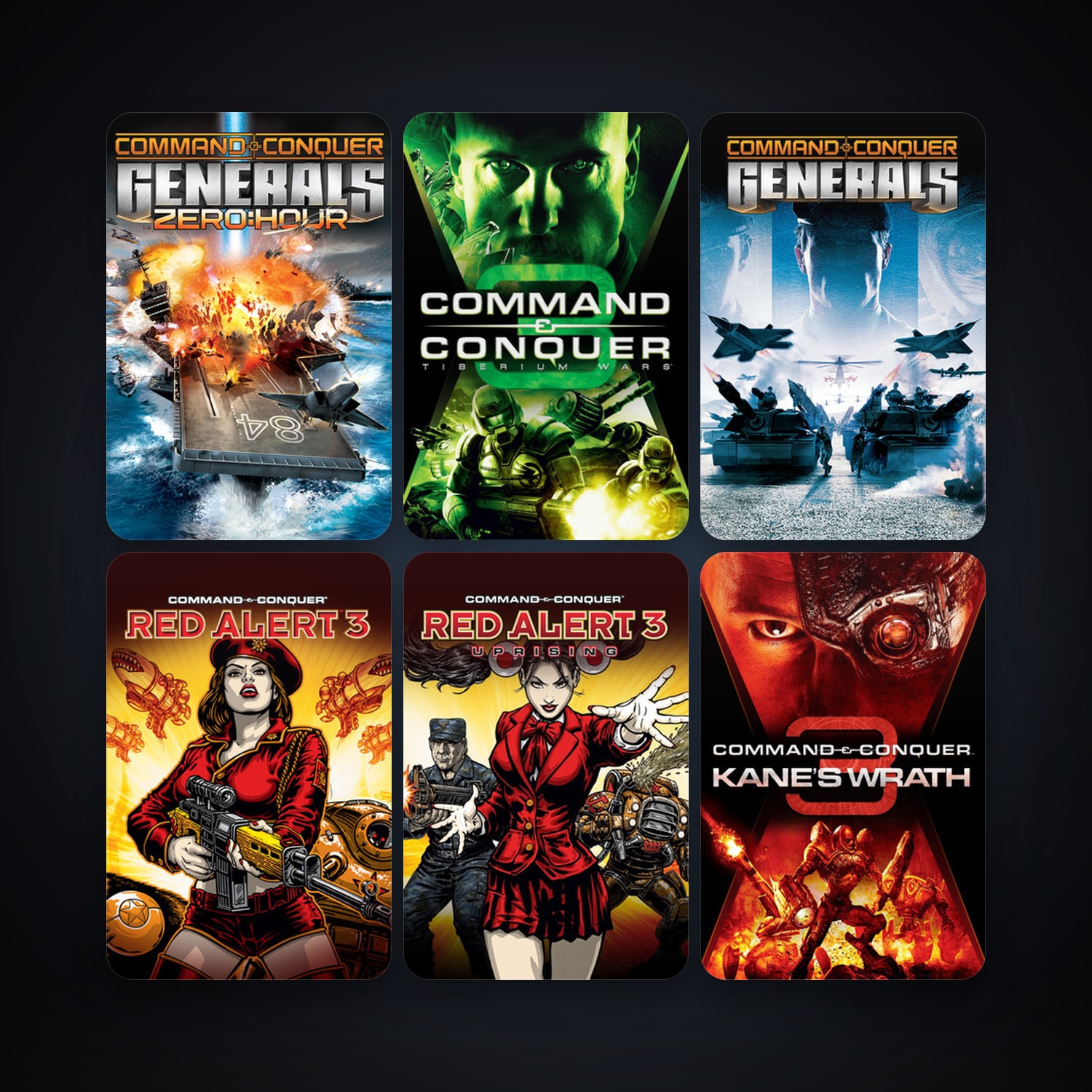 Command & Conquer: Red Alert 3 + Command & Conquer 3: Tiberium Wars, 13 games, clean — HabibiAccounts
