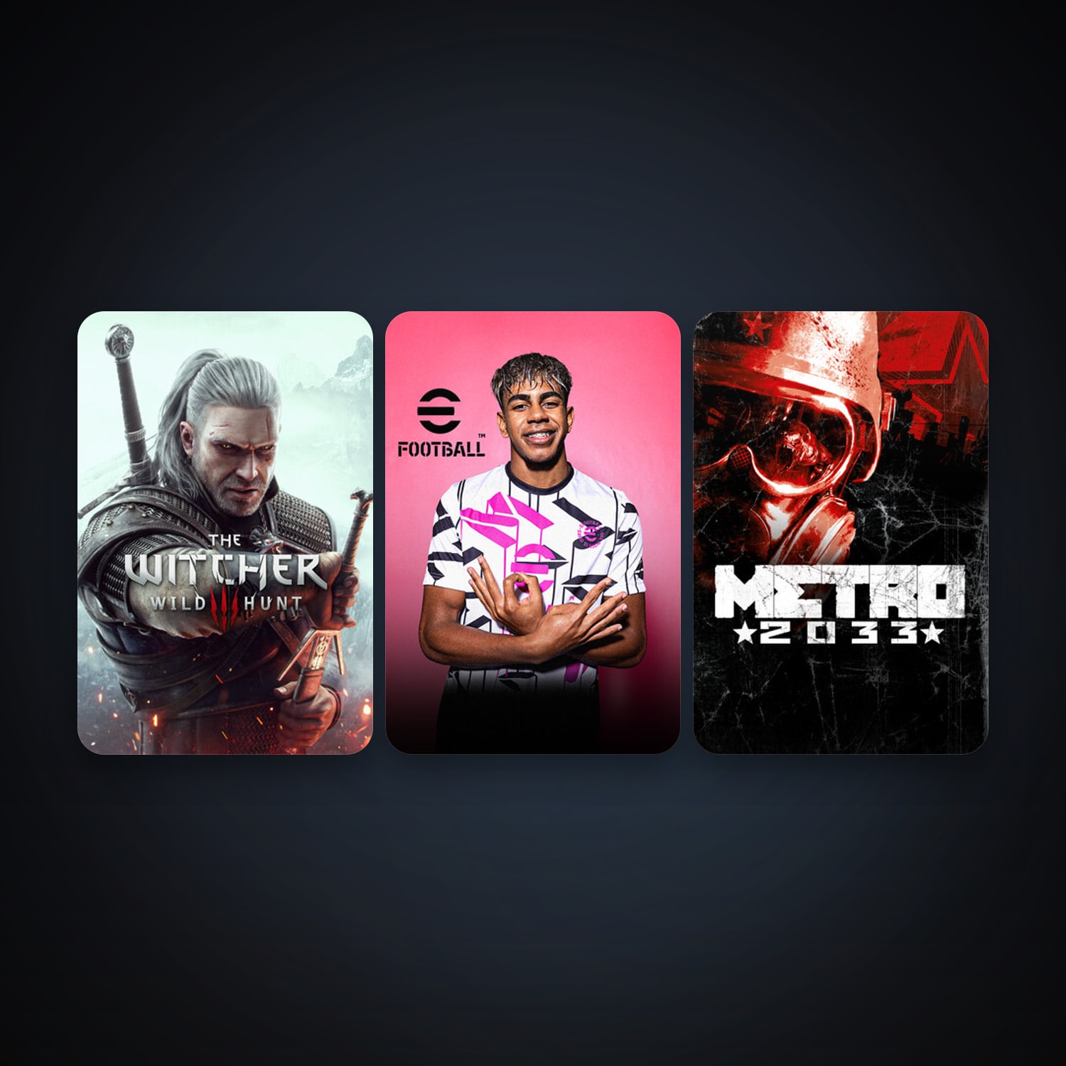 Metro 2033 + The Witcher 3: Wild Hunt, 5 games, clean — HabibiAccounts