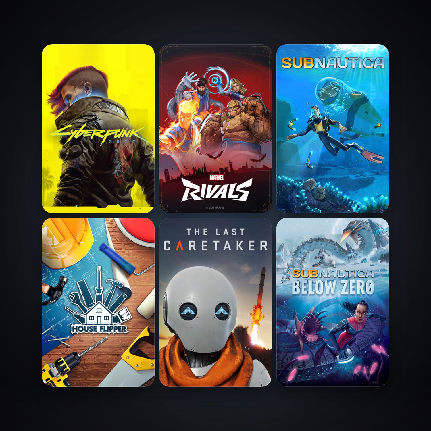 Subnautica + House Flipper, 177 games, clean — HabibiAccounts