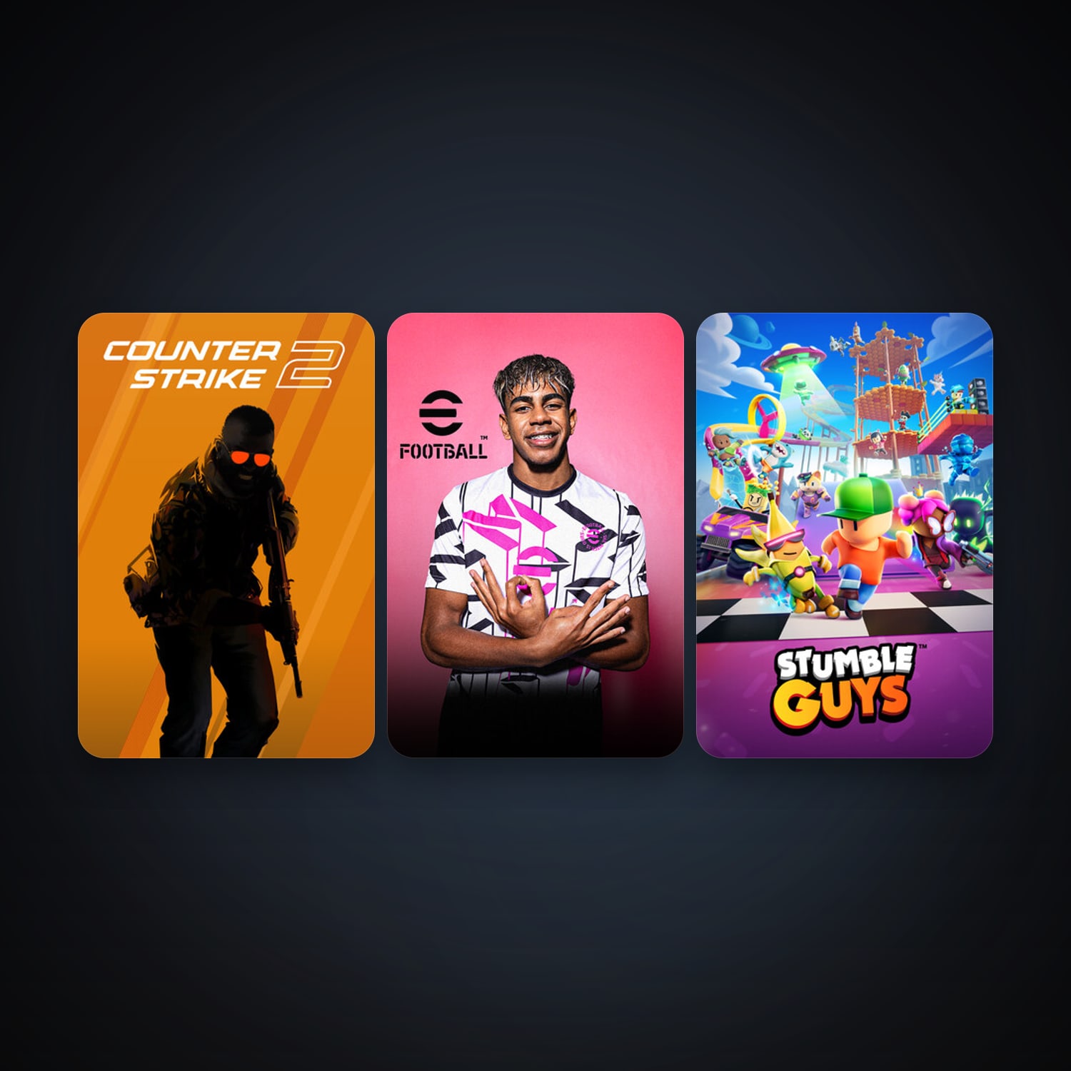 CS2 Prime + eFootball 2024, 3 games, clean — HabibiAccounts