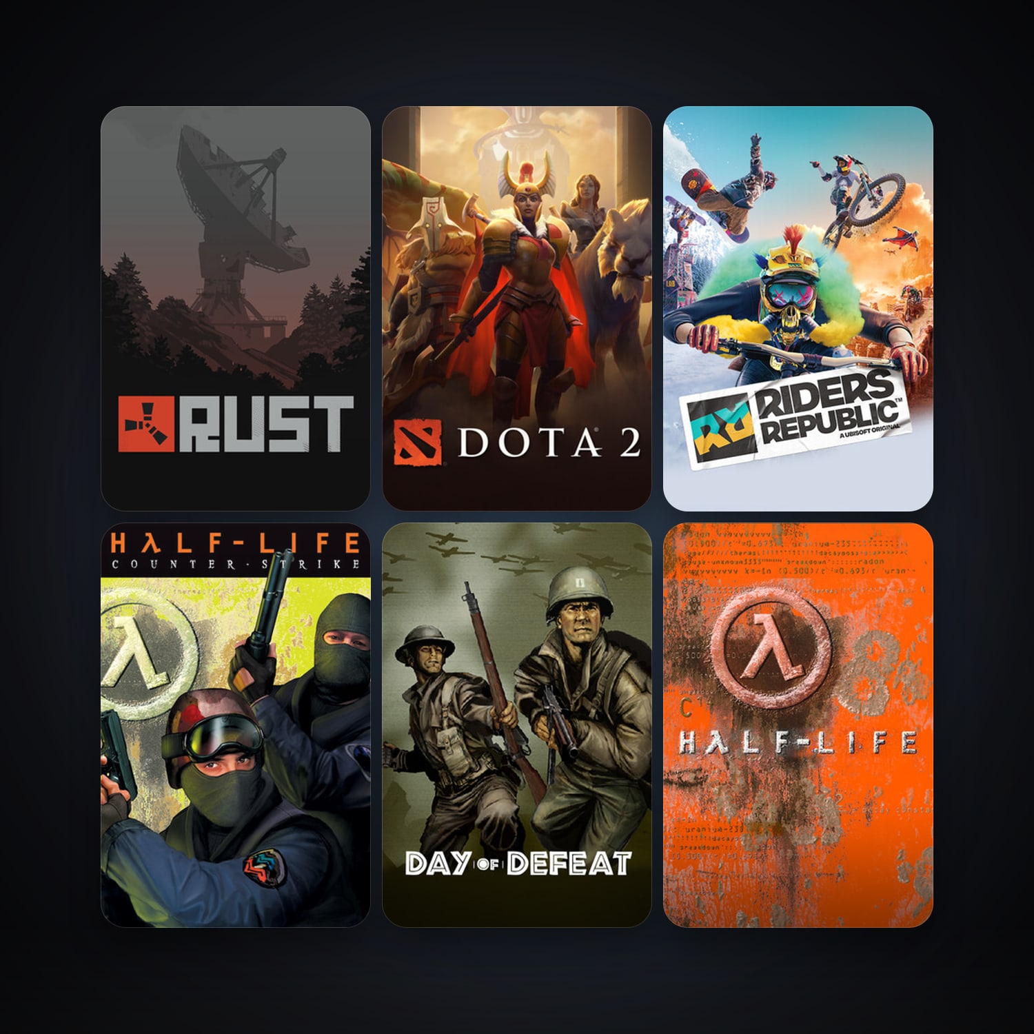 Counter-Strike + Day of Defeat, 17 games, Steam 11, clean — HabibiAccounts