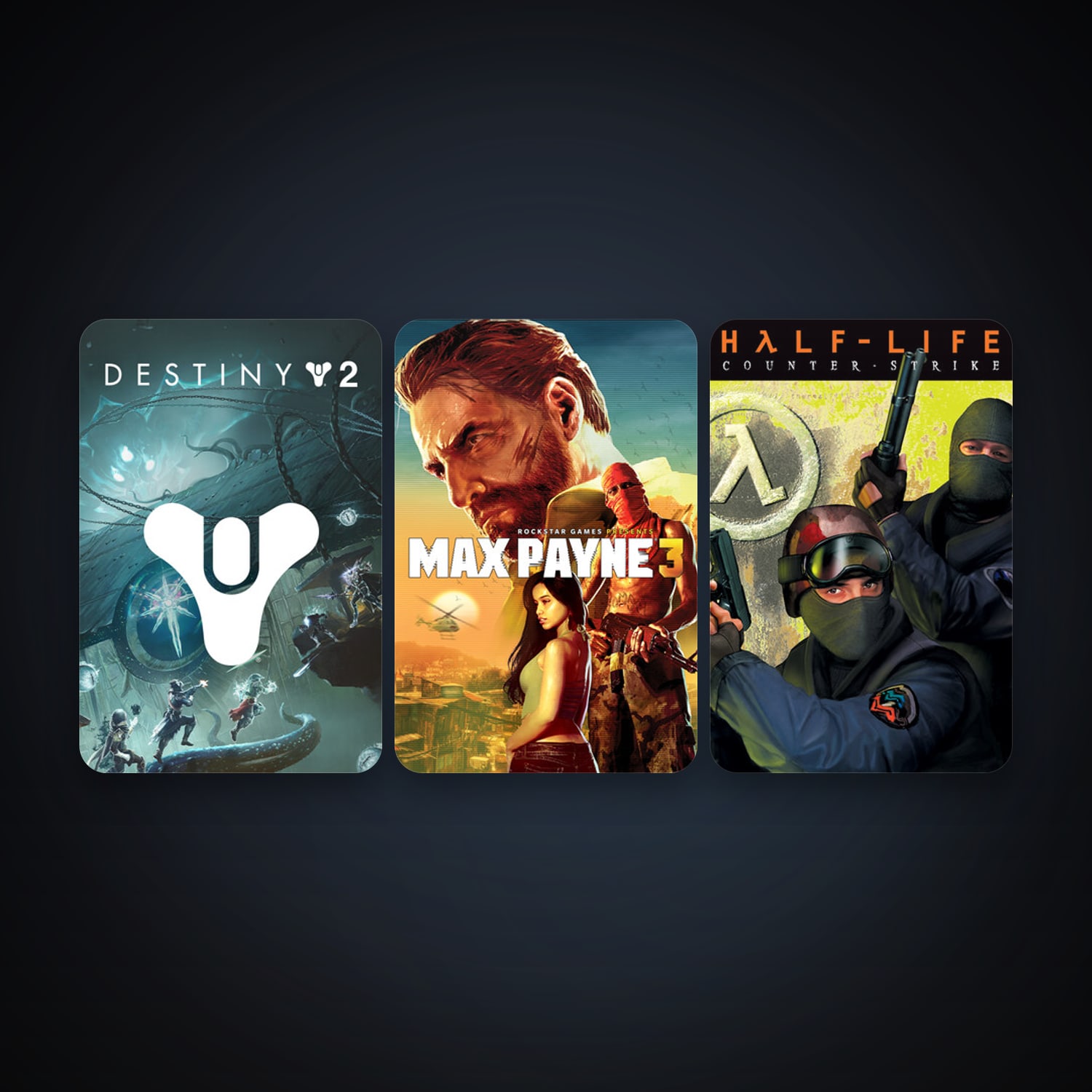 Counter-Strike + Max Payne 3, 7 games, clean — HabibiAccounts