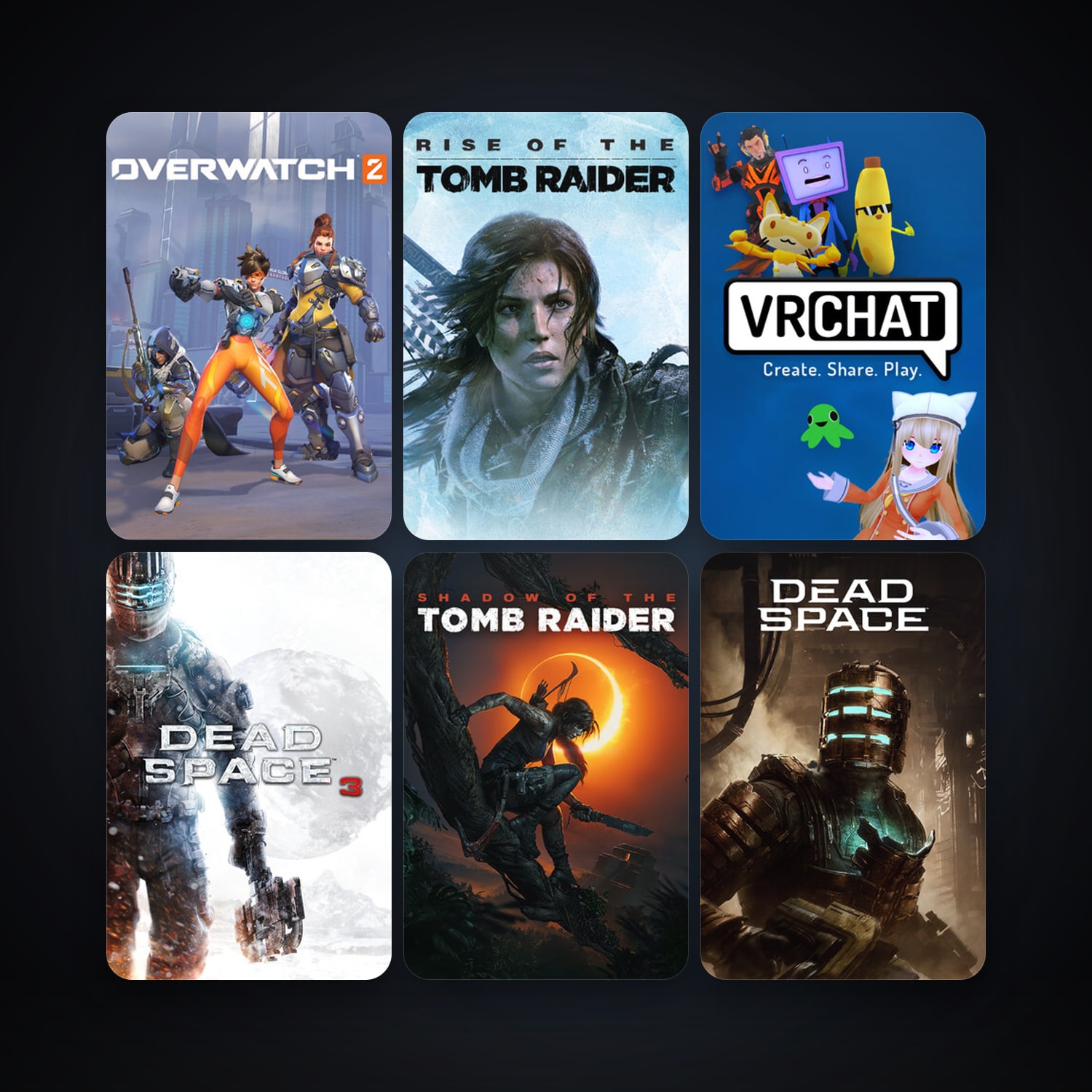 Rise of the Tomb Raider + VRChat, 26 games, clean — HabibiAccounts
