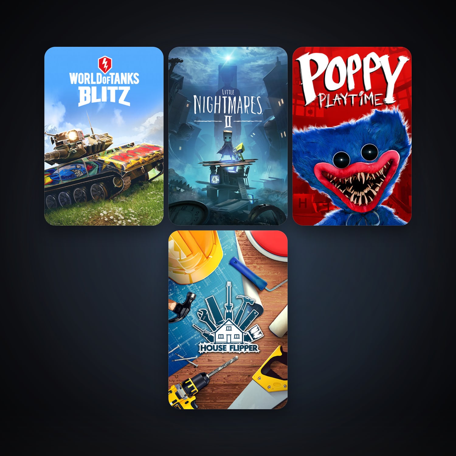 World of Tanks Blitz + House Flipper, 5 games, clean — HabibiAccounts
