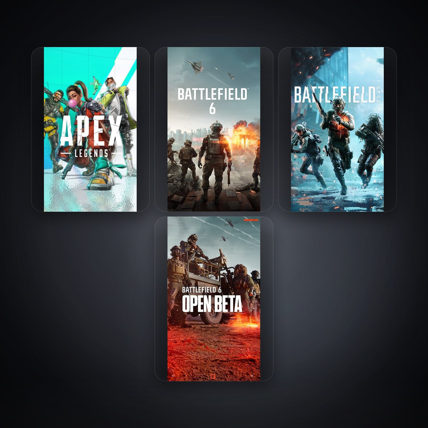 EA Apex Legends + Battlefield 1 — BE — 8 games — HabibiAccounts