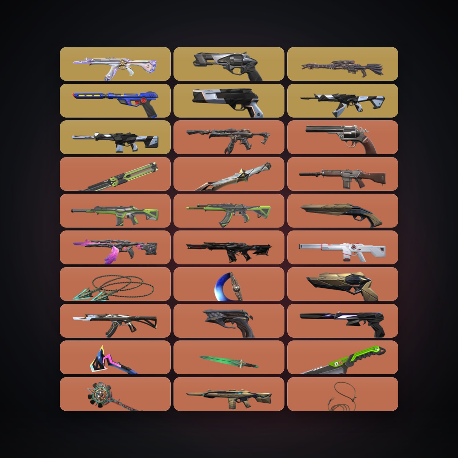 NA Gold 2 locker — 17 knives, 214 skins, lvl 180 — HabibiAccounts