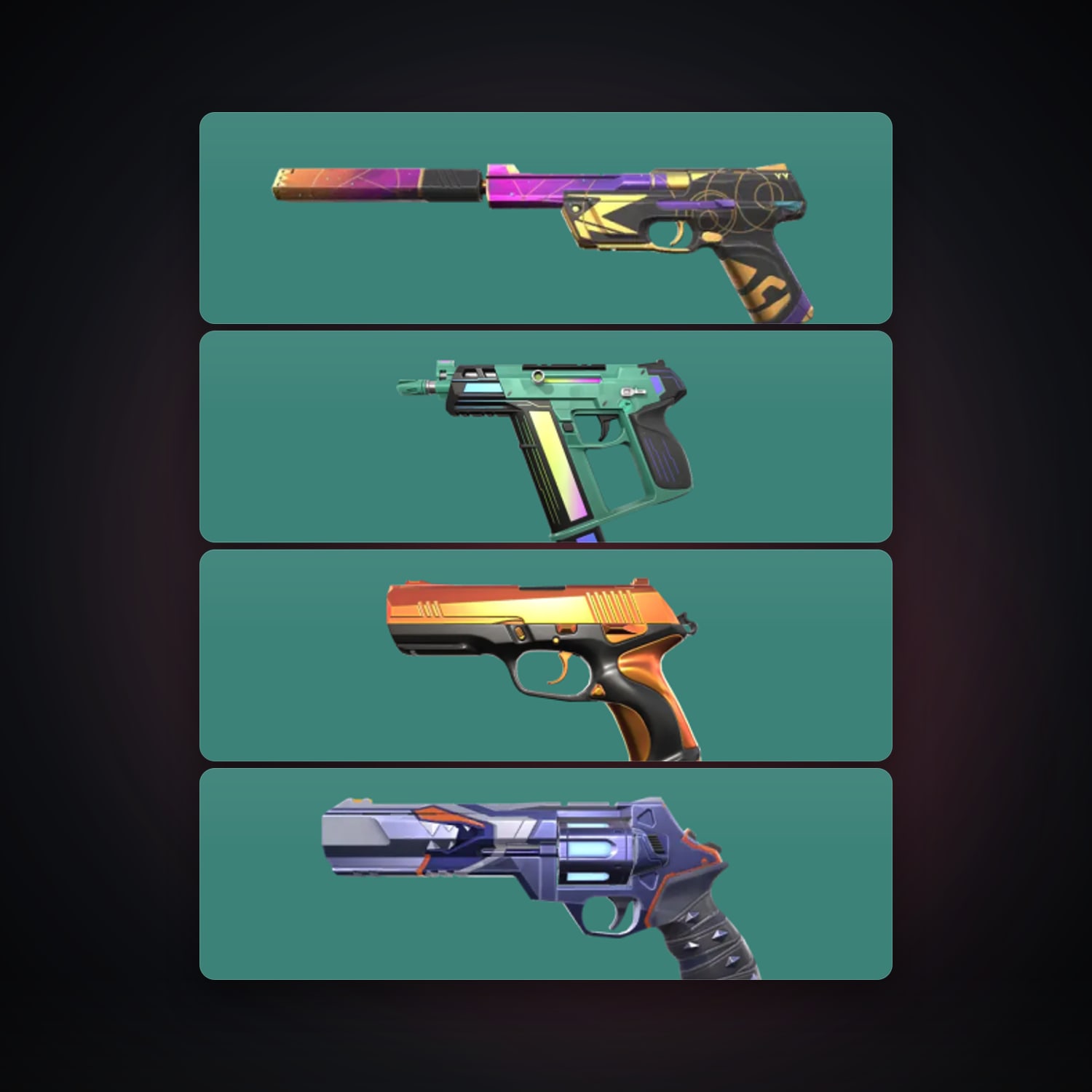 EU Silver 2 locker — 4 skins, lvl 105 — HabibiAccounts