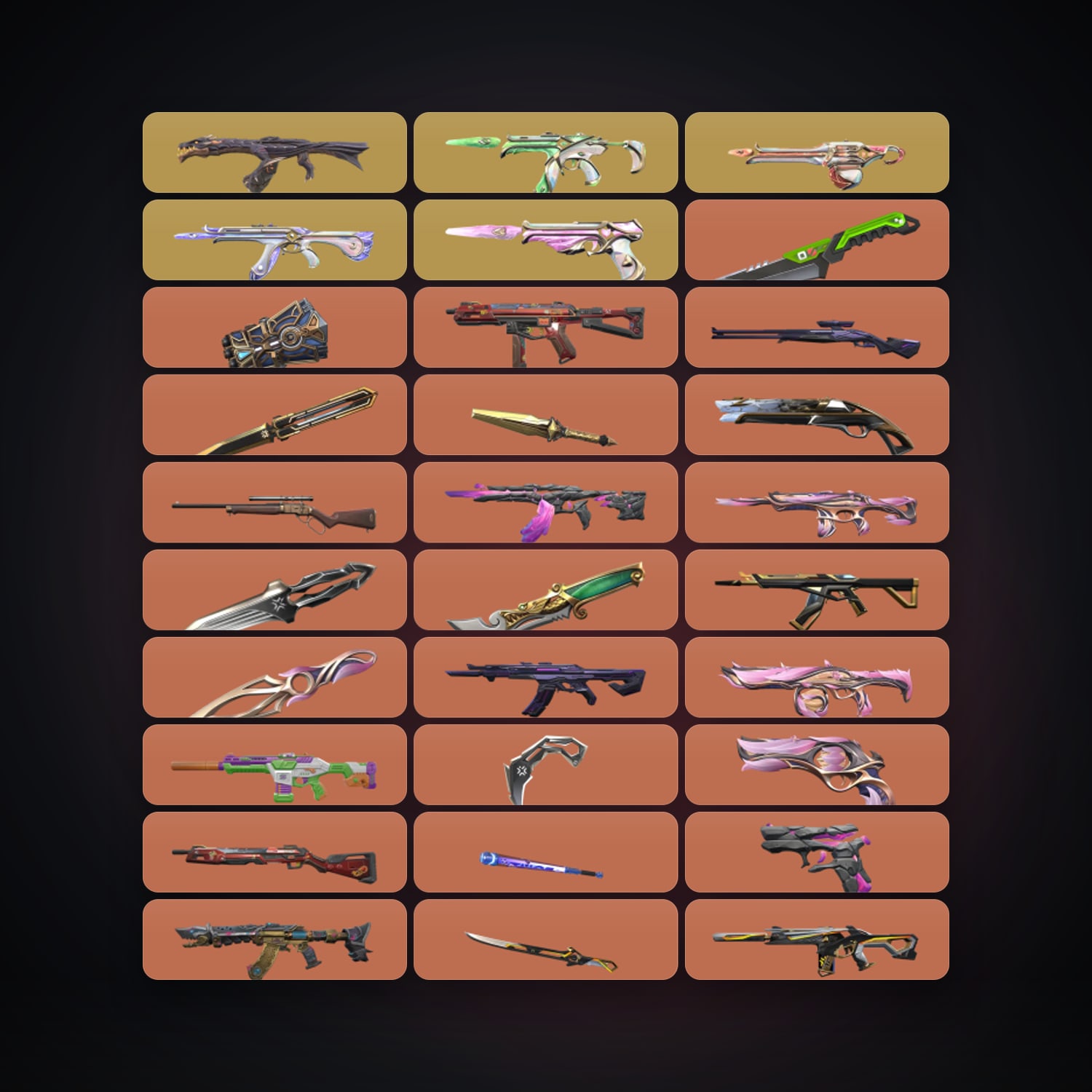 AP Ascendant 1 locker — 15 knives, 119 skins, lvl 296 — HabibiAccounts