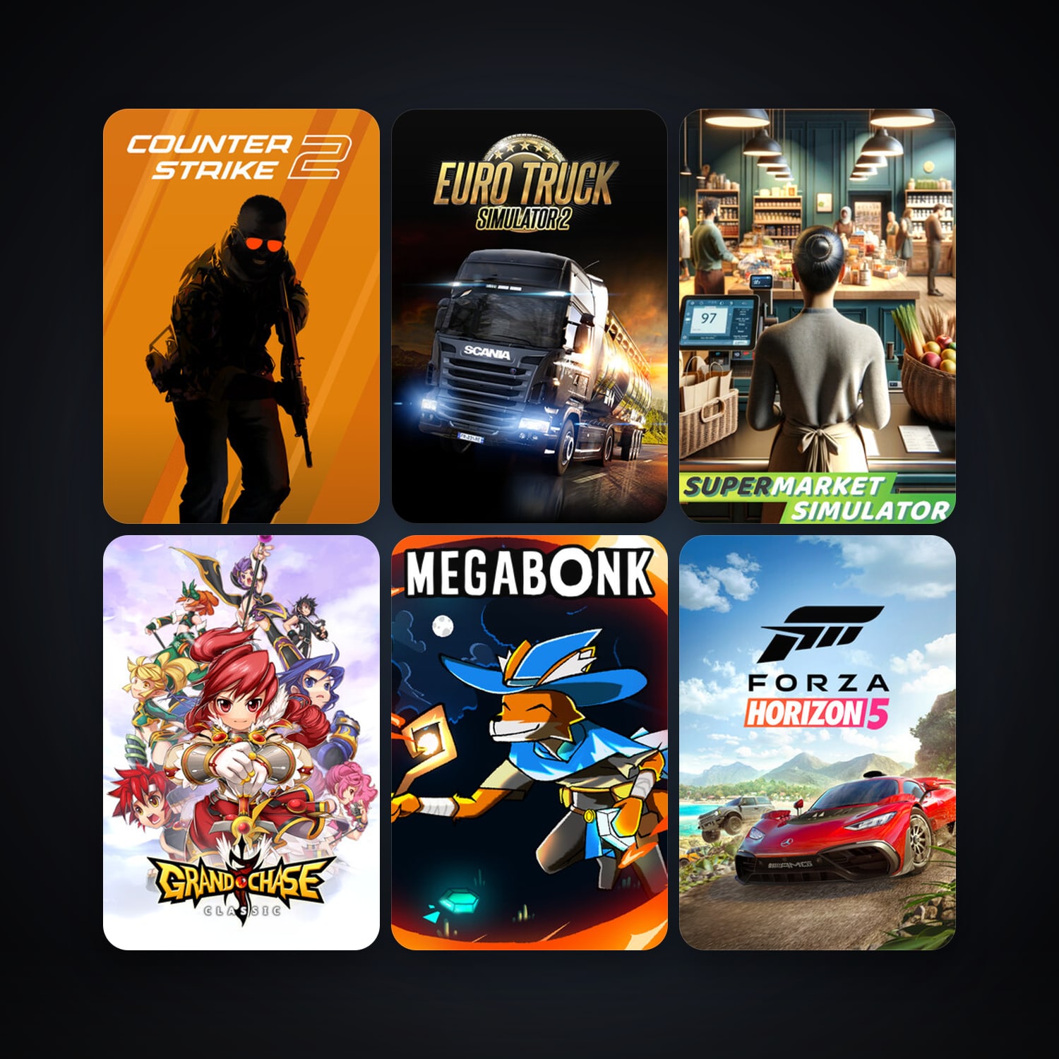 CS2 Prime + Euro Truck Simulator 2, 14 games, clean — HabibiAccounts