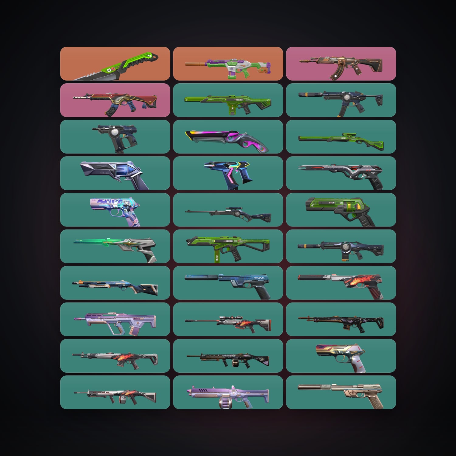 AP Plat 1 locker — 1 knives, 40 skins, lvl 207 — HabibiAccounts