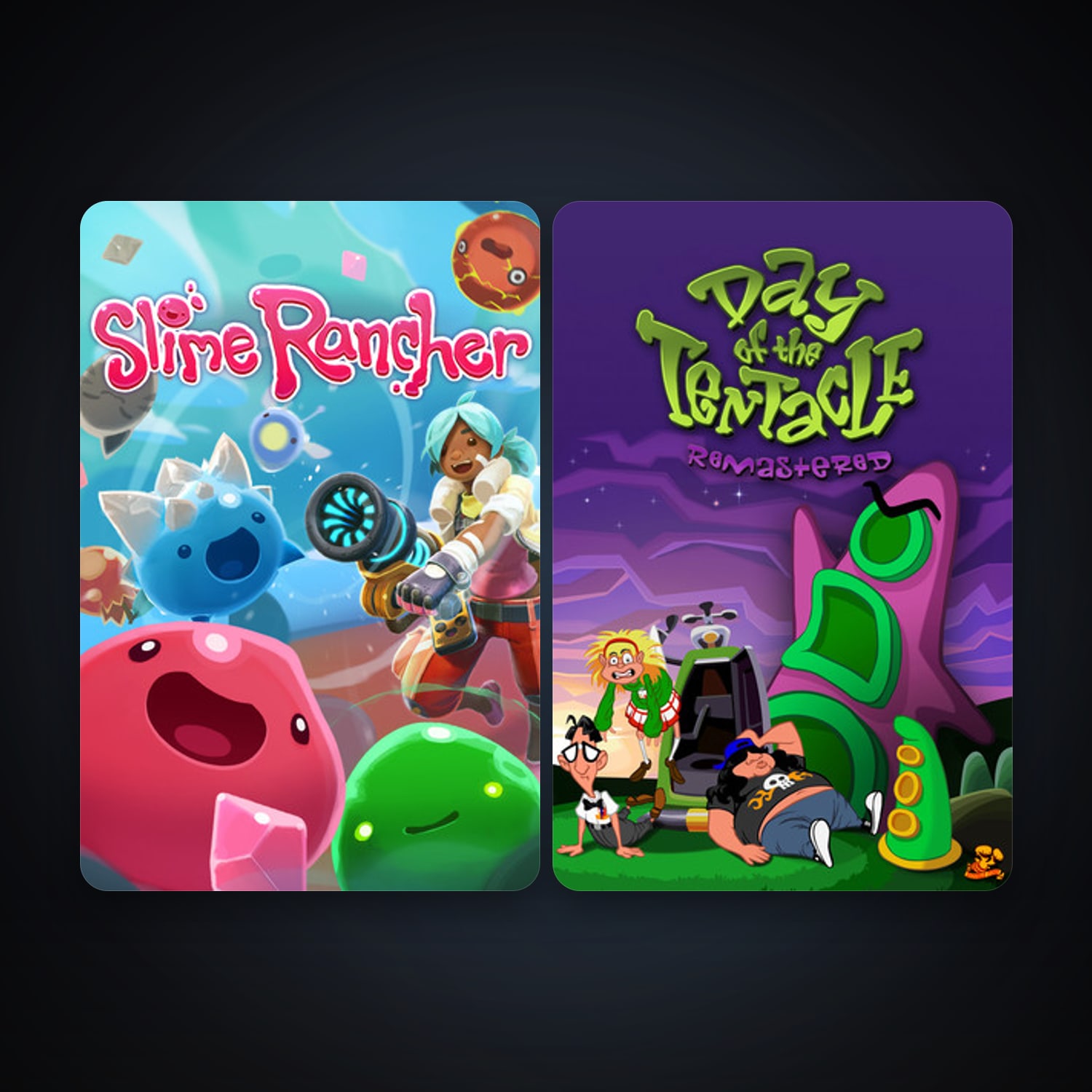 Day of the Tentacle Remastered + Slime Rancher, 4 games, clean — HabibiAccounts