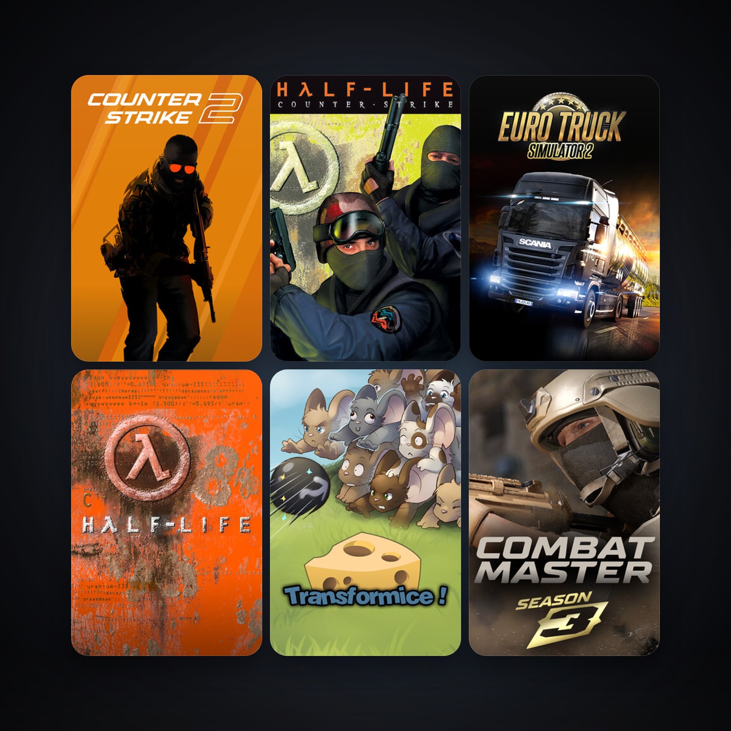 Counter-Strike + Half-Life, 44 games, clean — HabibiAccounts