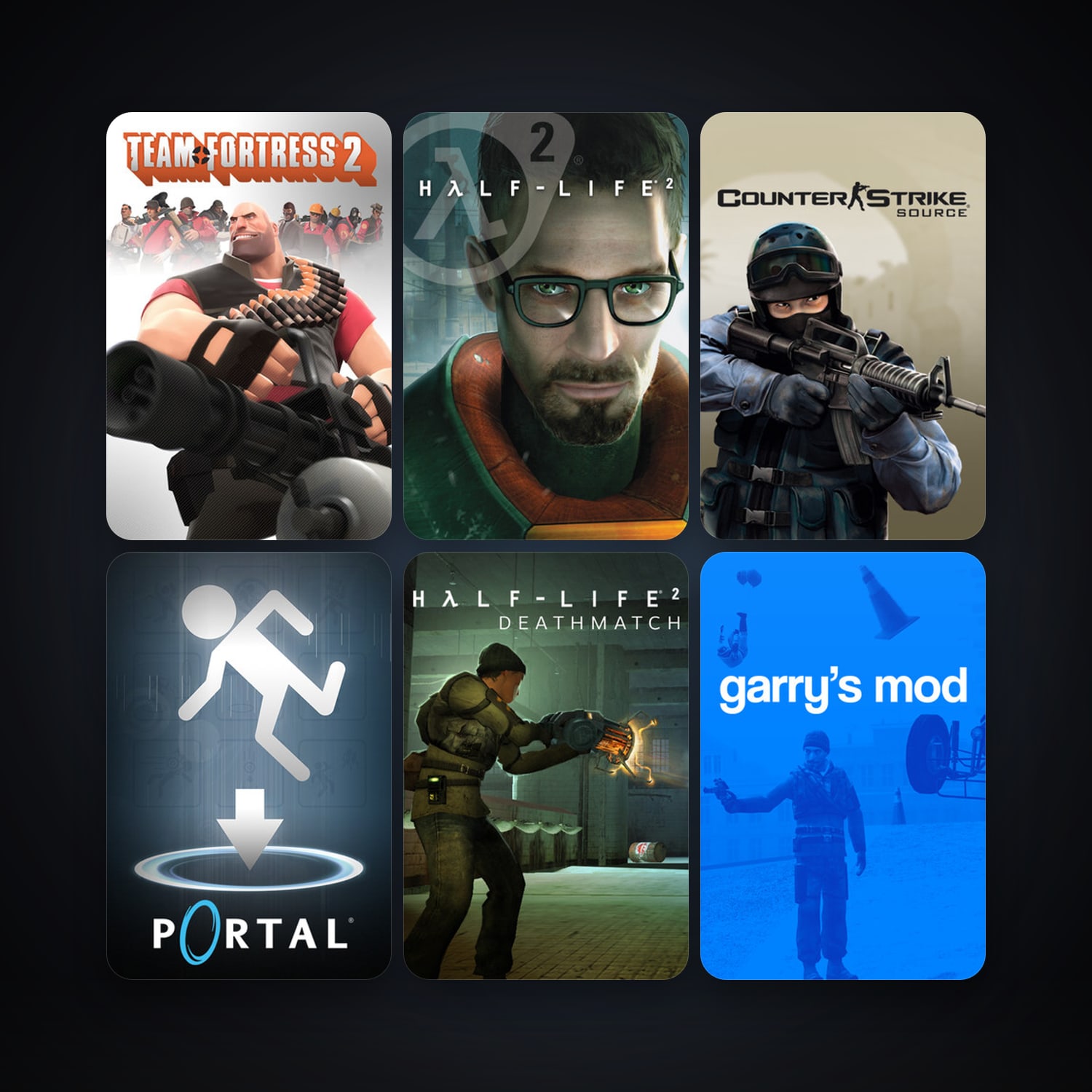 Half-Life 2 + Counter-Strike: Source, 10 games, Steam 10, clean — HabibiAccounts