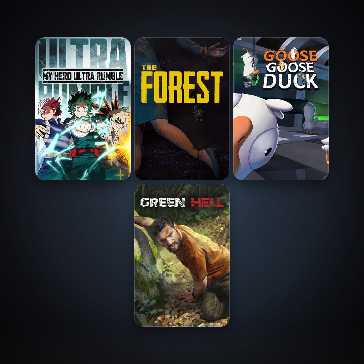The Forest + Green Hell, 8 games, clean — HabibiAccounts