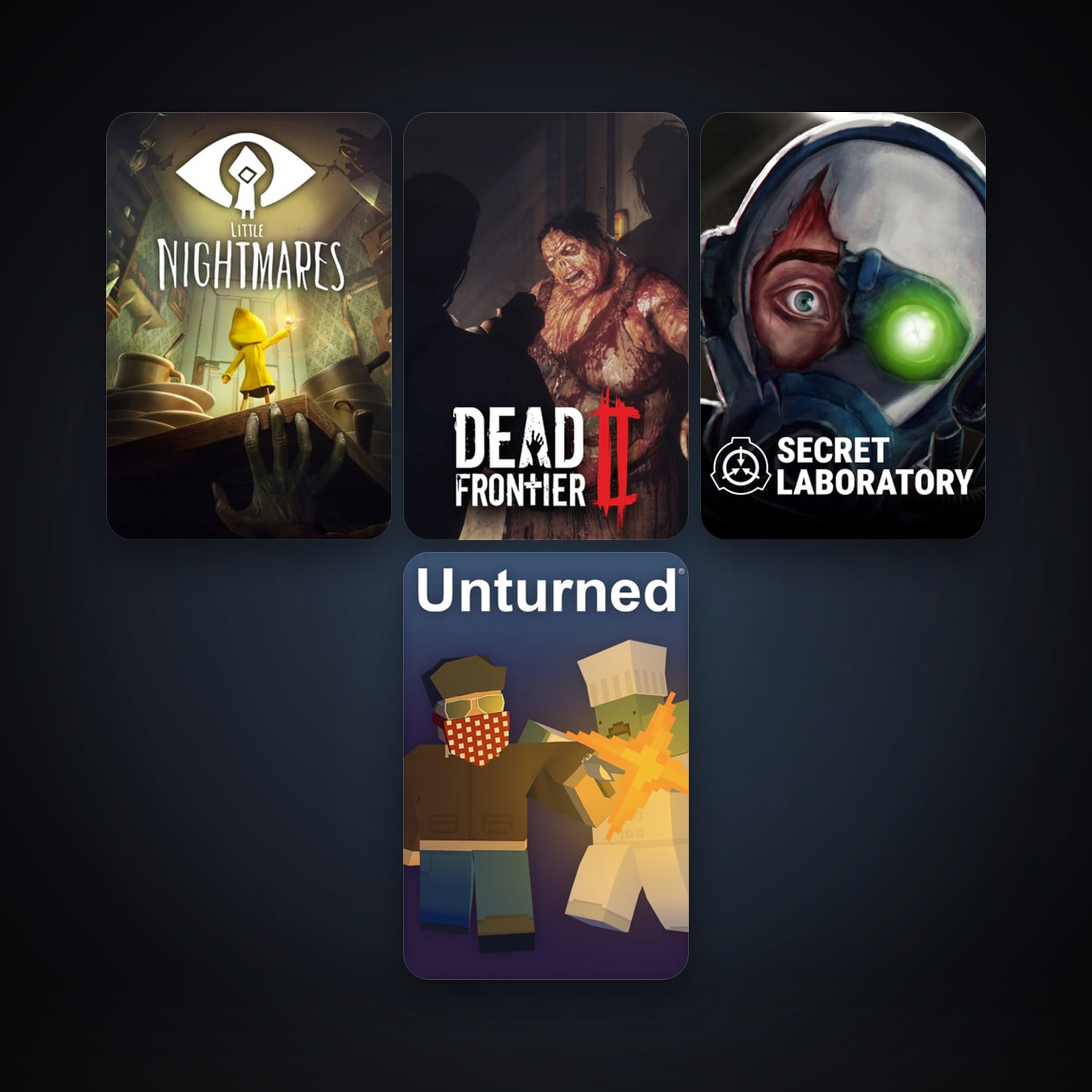 Unturned + Little Nightmares, 13 games, clean — HabibiAccounts