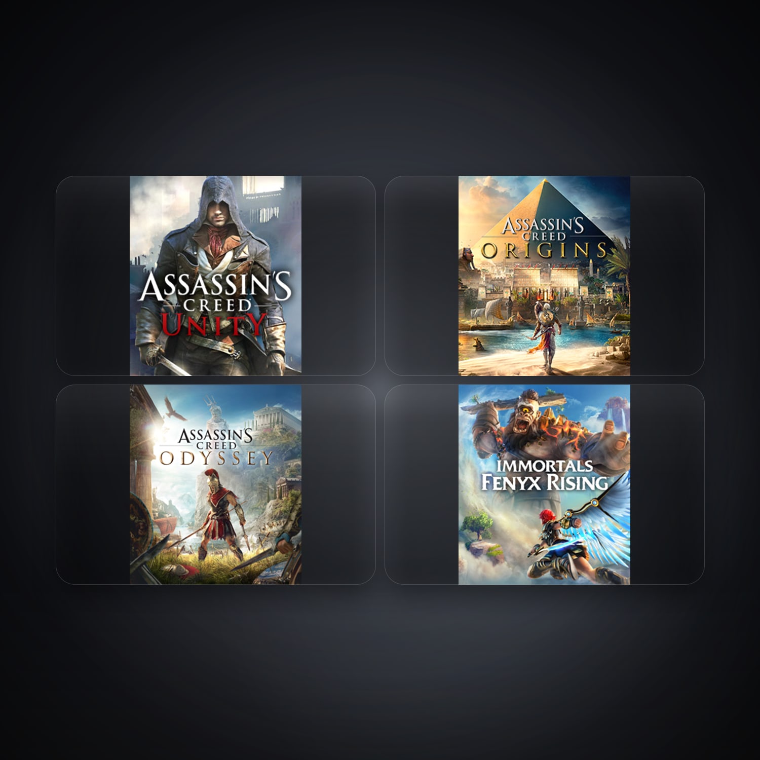 Ubisoft Assassin's Creed Unity + Assassin's Creed Origins — AR — 5 games — HabibiAccounts
