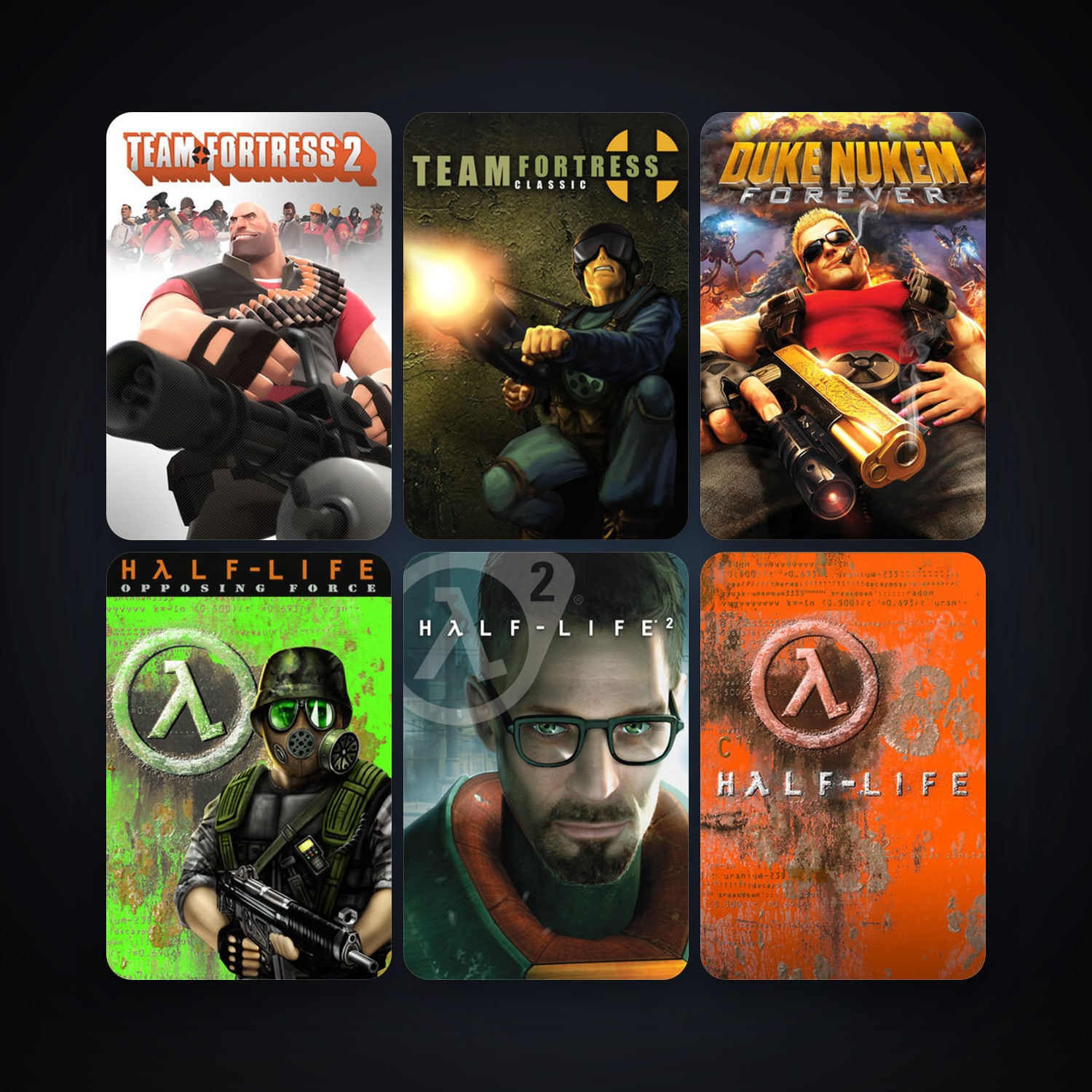 Team Fortress Classic + Half-Life: Opposing Force, 26 games, Steam 11, clean — HabibiAccounts