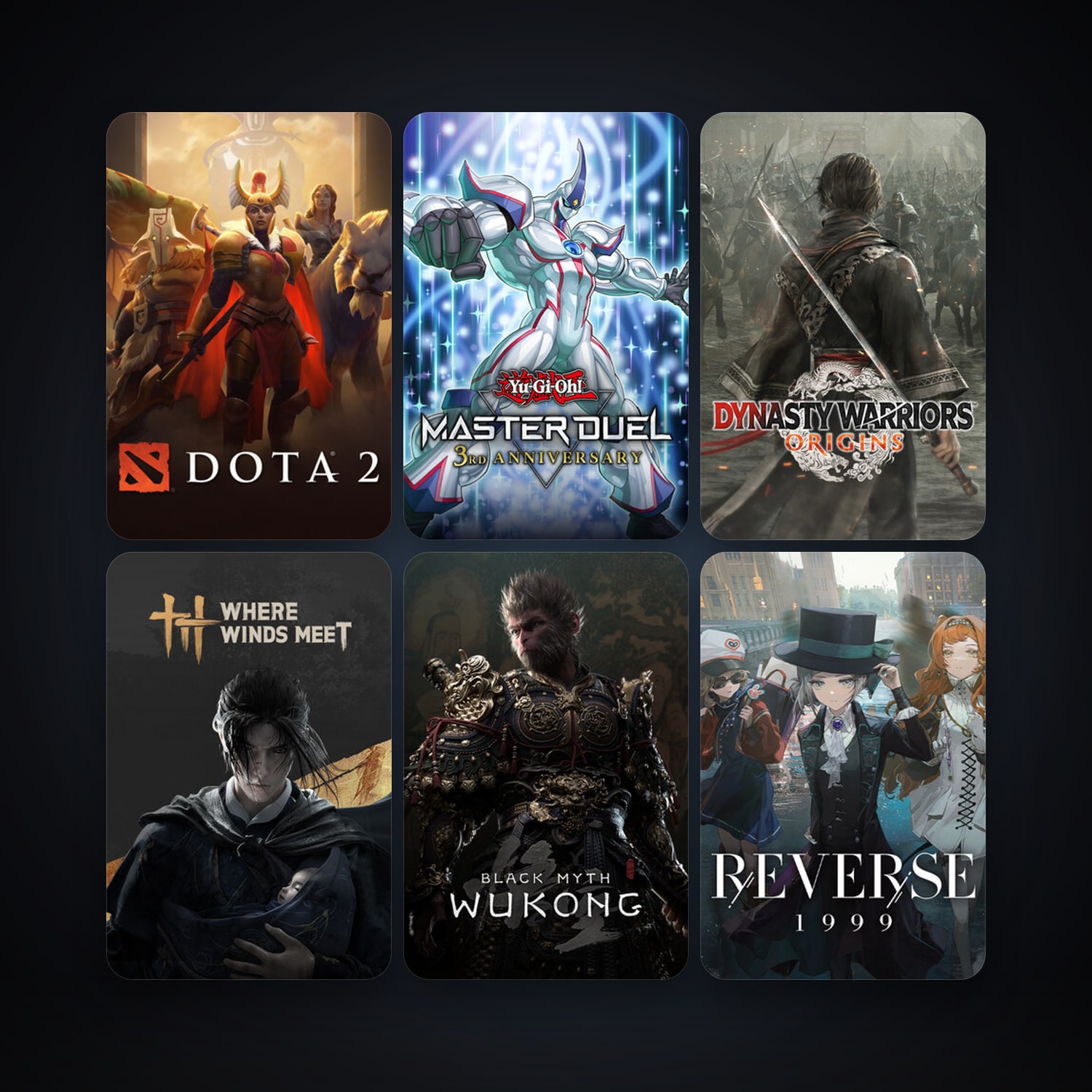 Dota 2 + Yu-Gi-Oh! Master Duel, 15 games, clean — HabibiAccounts