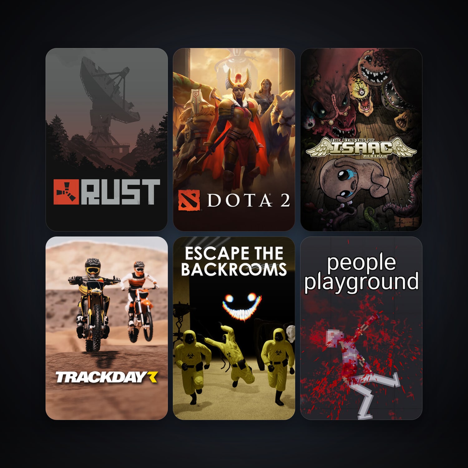 Dota 2 + The Binding of Isaac: Rebirth, 13 games, clean — HabibiAccounts