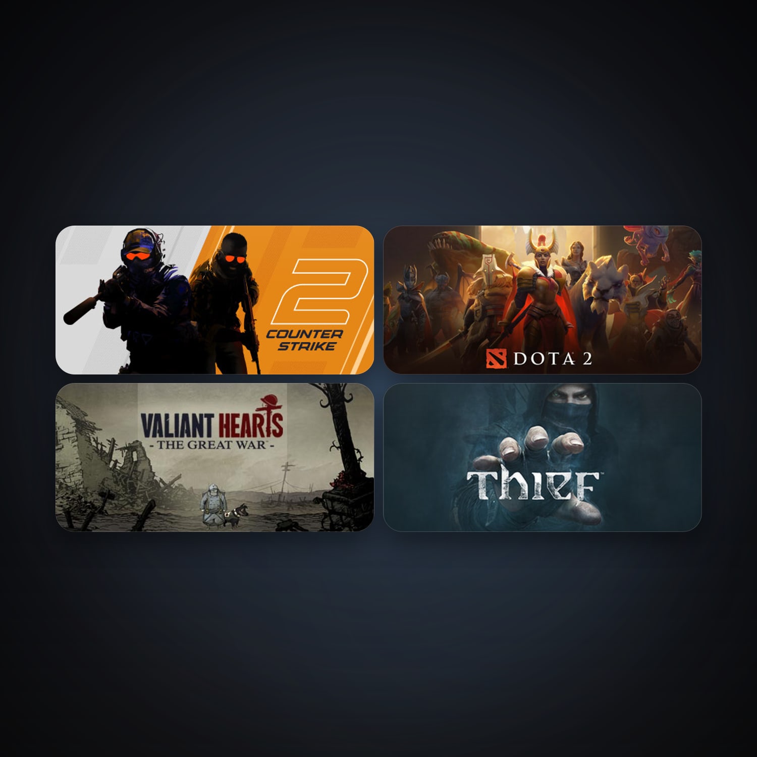 Dota 2 + CS2 Prime, 5 games, Steam 10, clean — HabibiAccounts