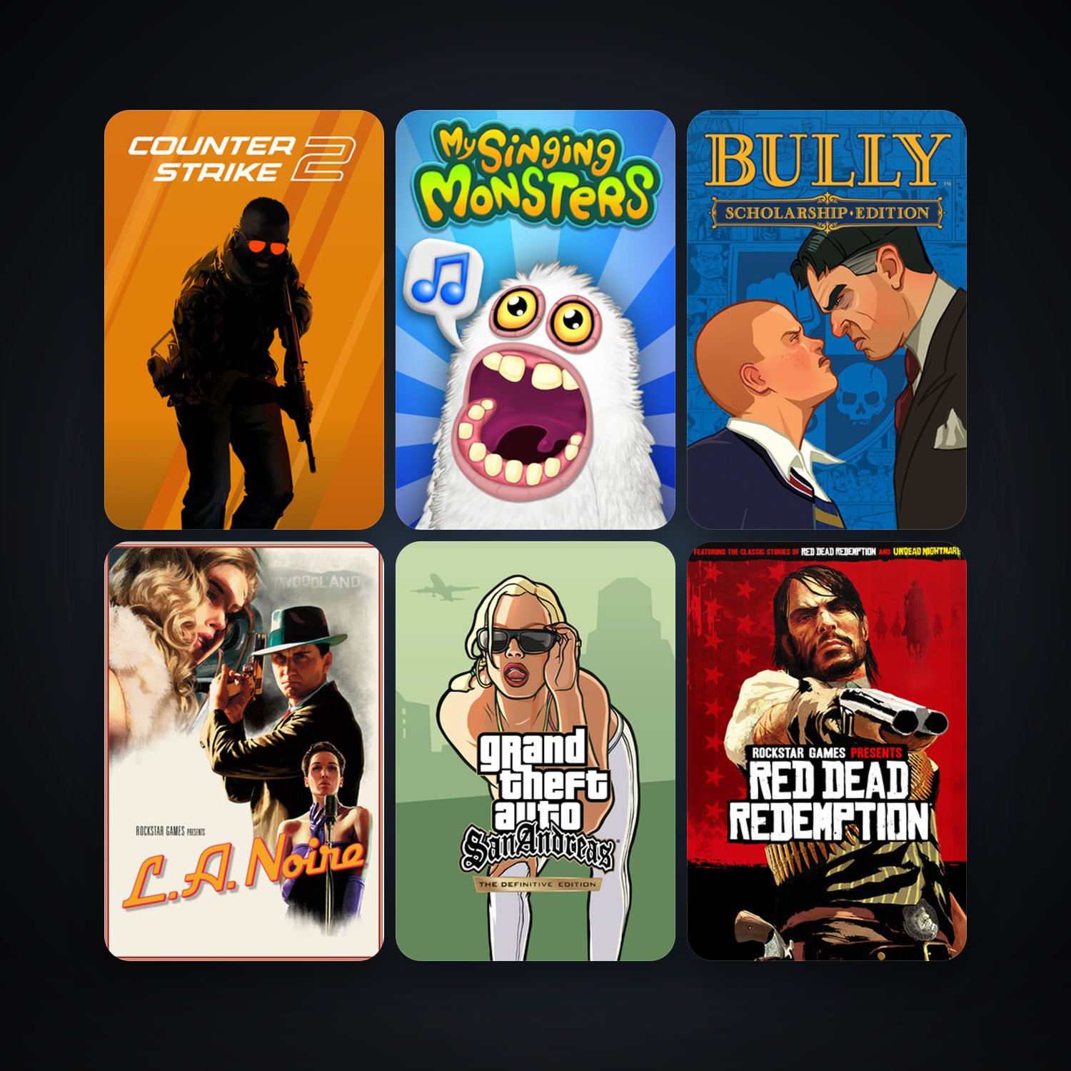 CS2 Prime + Bully: Scholarship Edition, 15 games, clean — HabibiAccounts