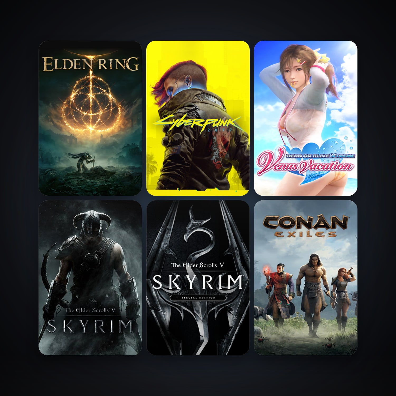 The Elder Scrolls V: Skyrim + Conan Exiles, 67 games, clean — HabibiAccounts