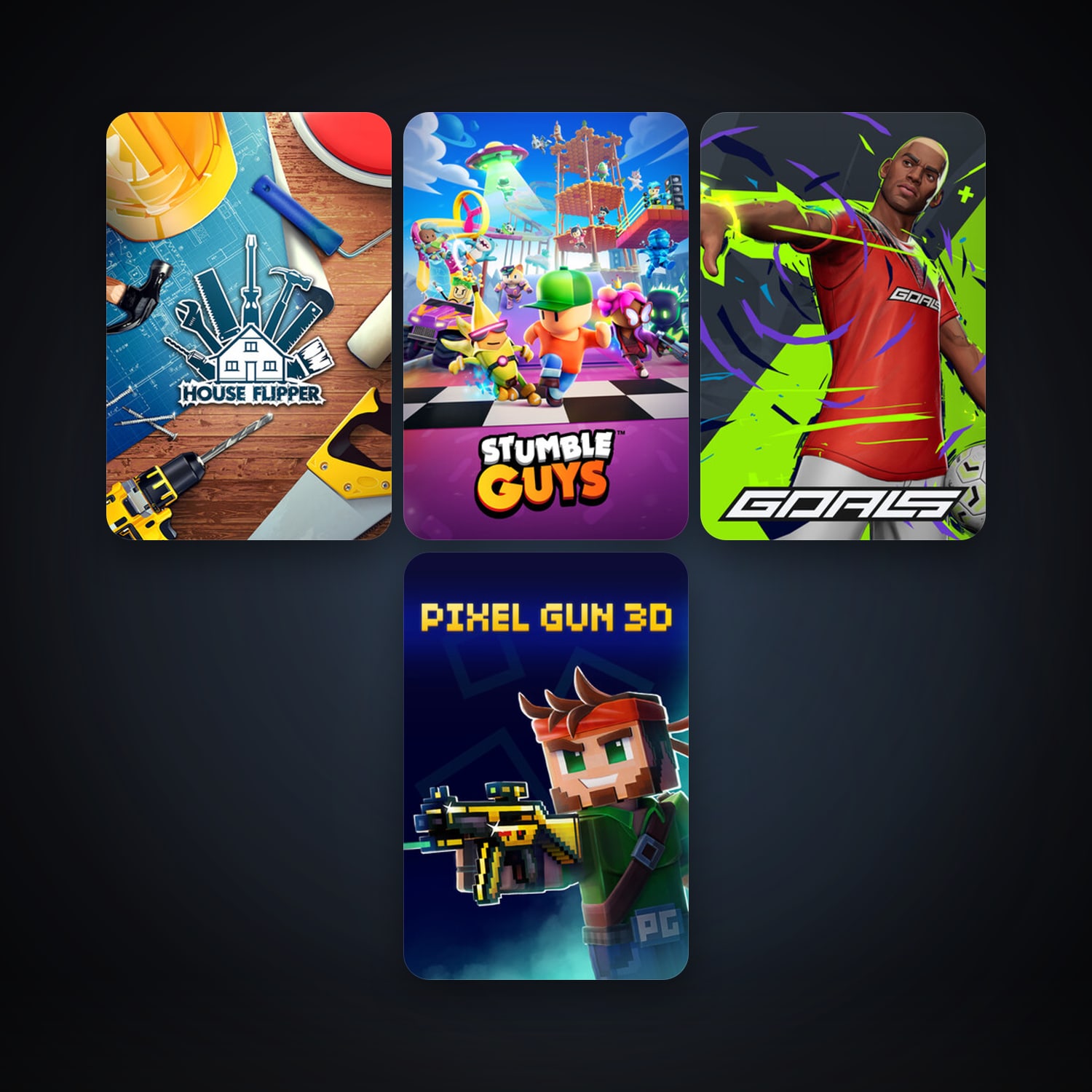 House Flipper + Aimlabs, 17 games, clean — HabibiAccounts
