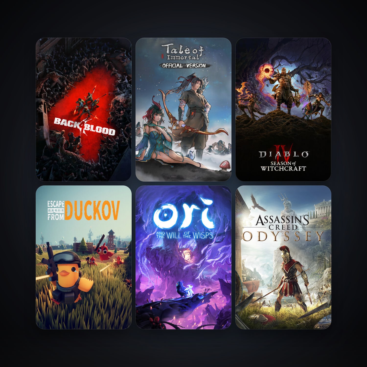 Assassin's Creed Odyssey + Back 4 Blood, 119 games, clean — HabibiAccounts
