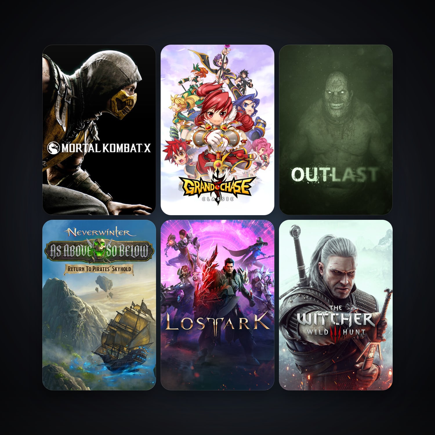 Neverwinter + Outlast, 14 games, clean — HabibiAccounts