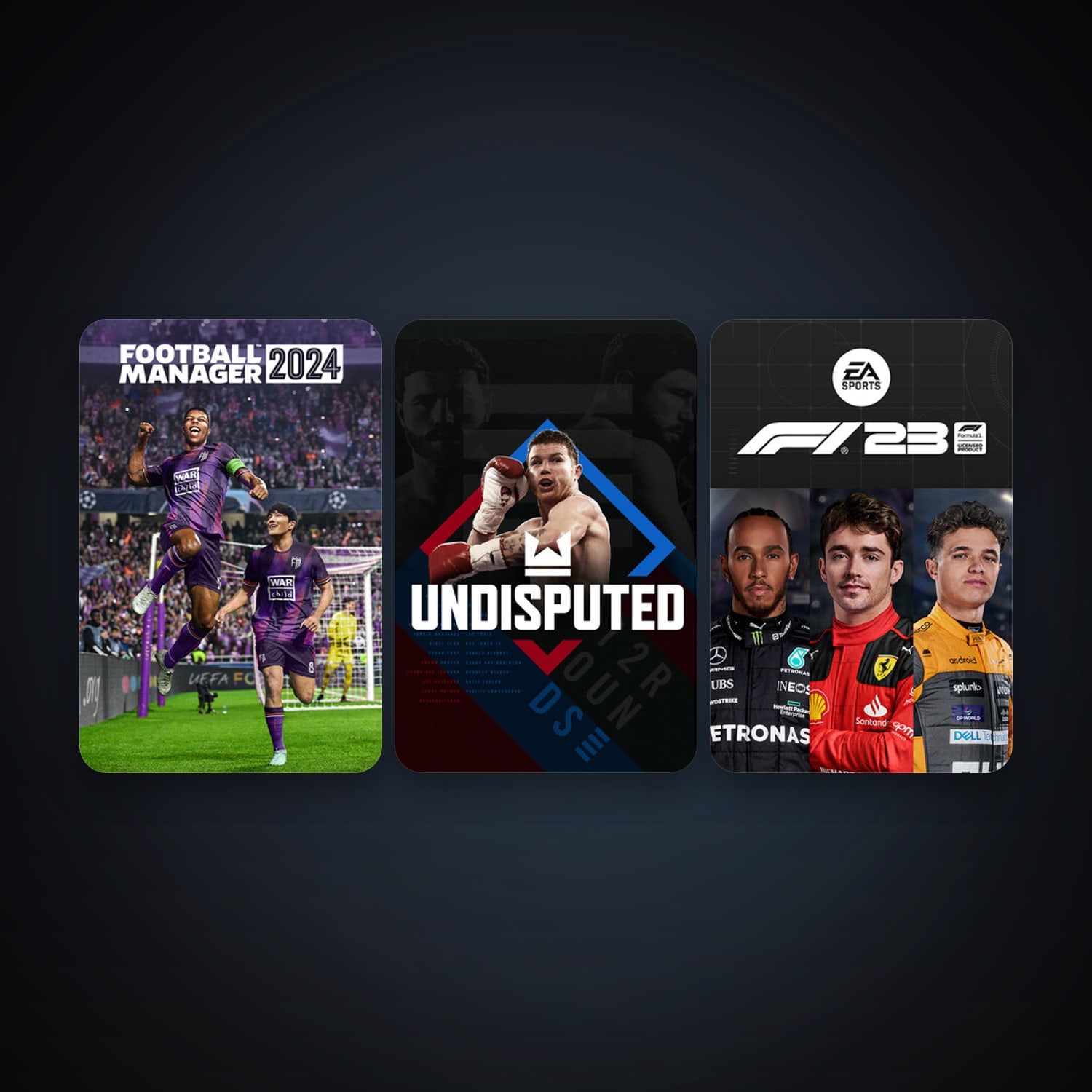 Undisputed + F1 23, 3 games, clean — HabibiAccounts
