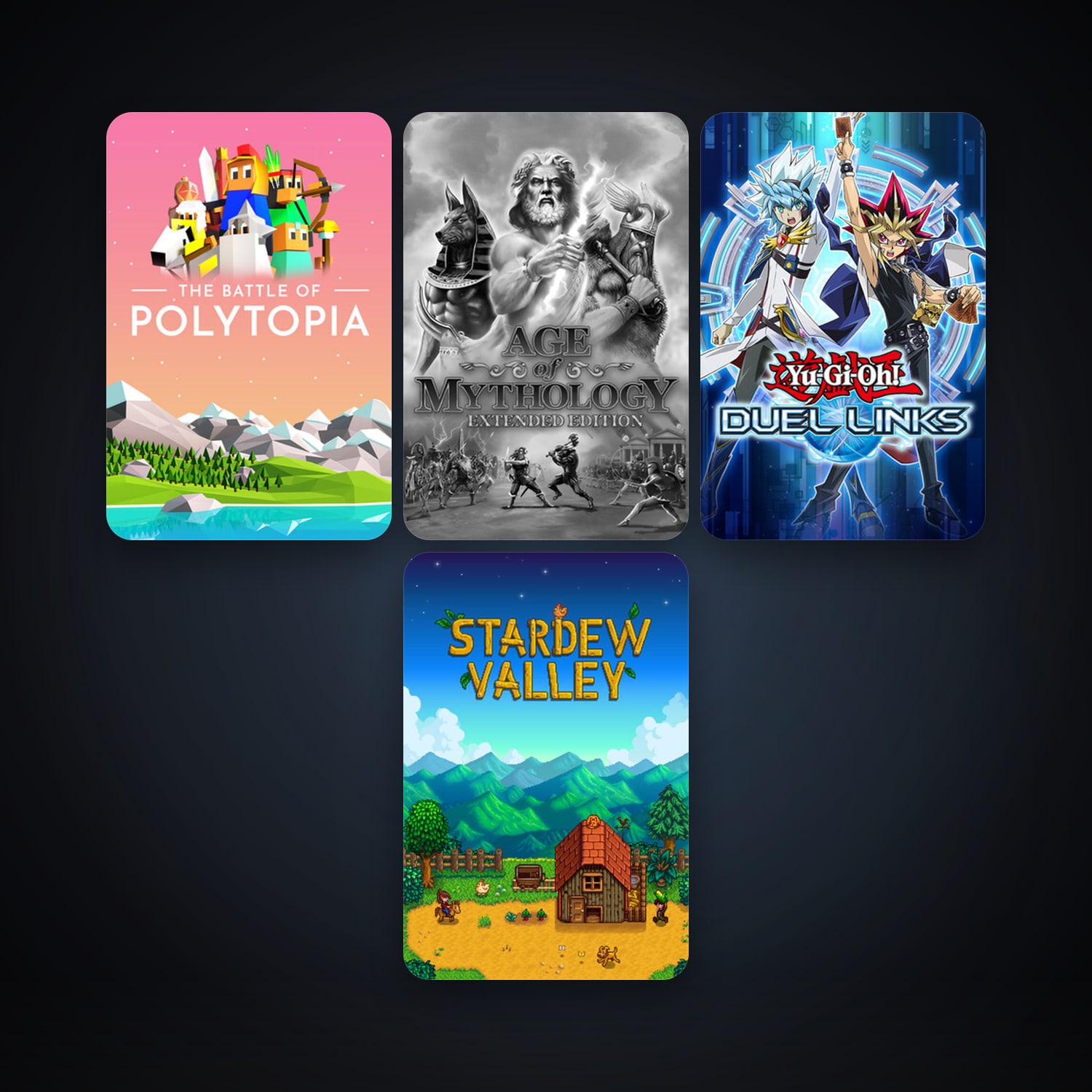 Age of Mythology: Extended Edition + Stardew Valley, 5 games, clean — HabibiAccounts
