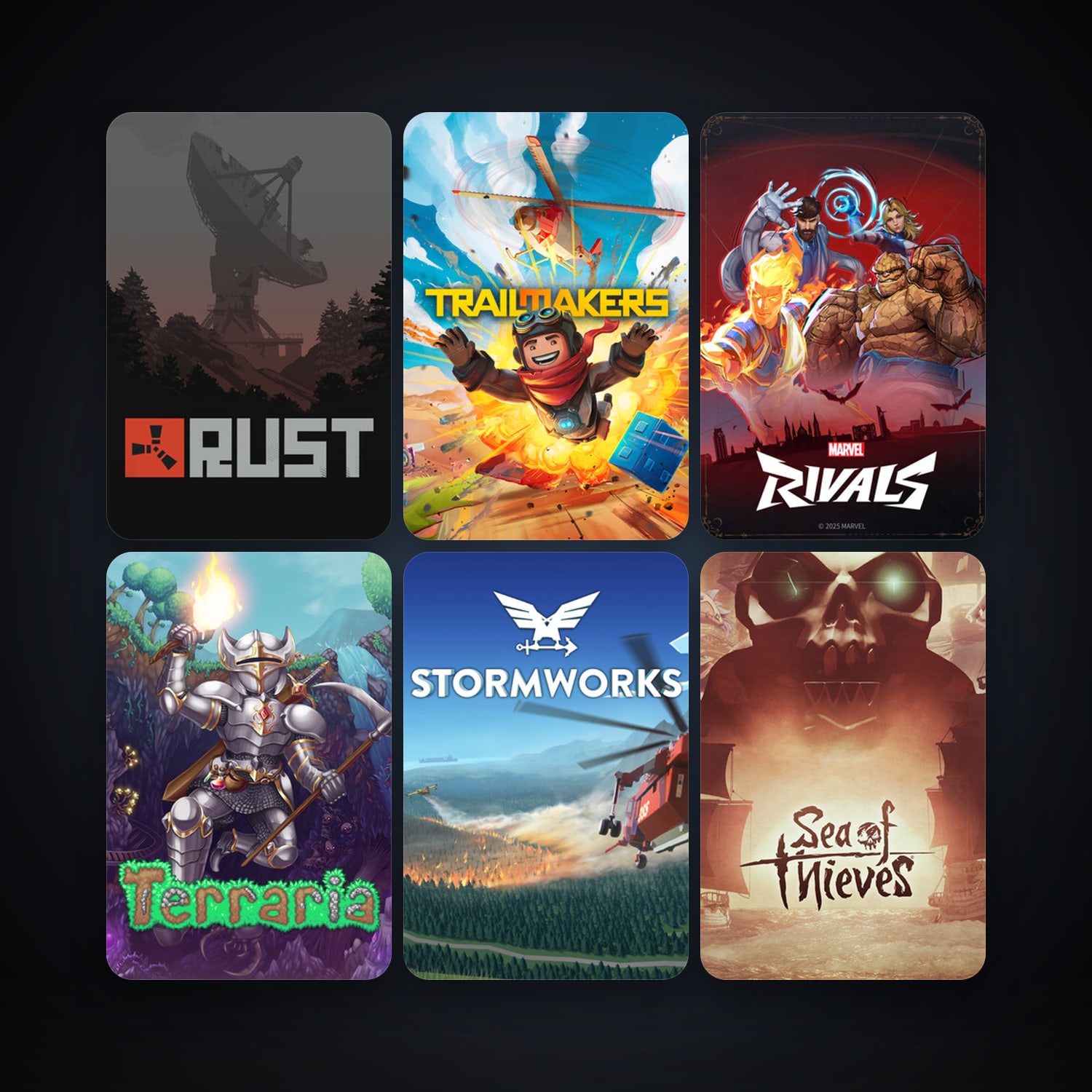 Terraria + Rust, 99 games, Steam 26, clean — HabibiAccounts